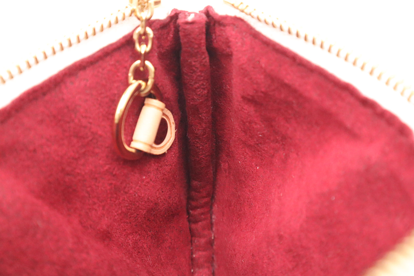 Louis Vuitton Pochette Cles GM in White Multicolor Monogram Canvas