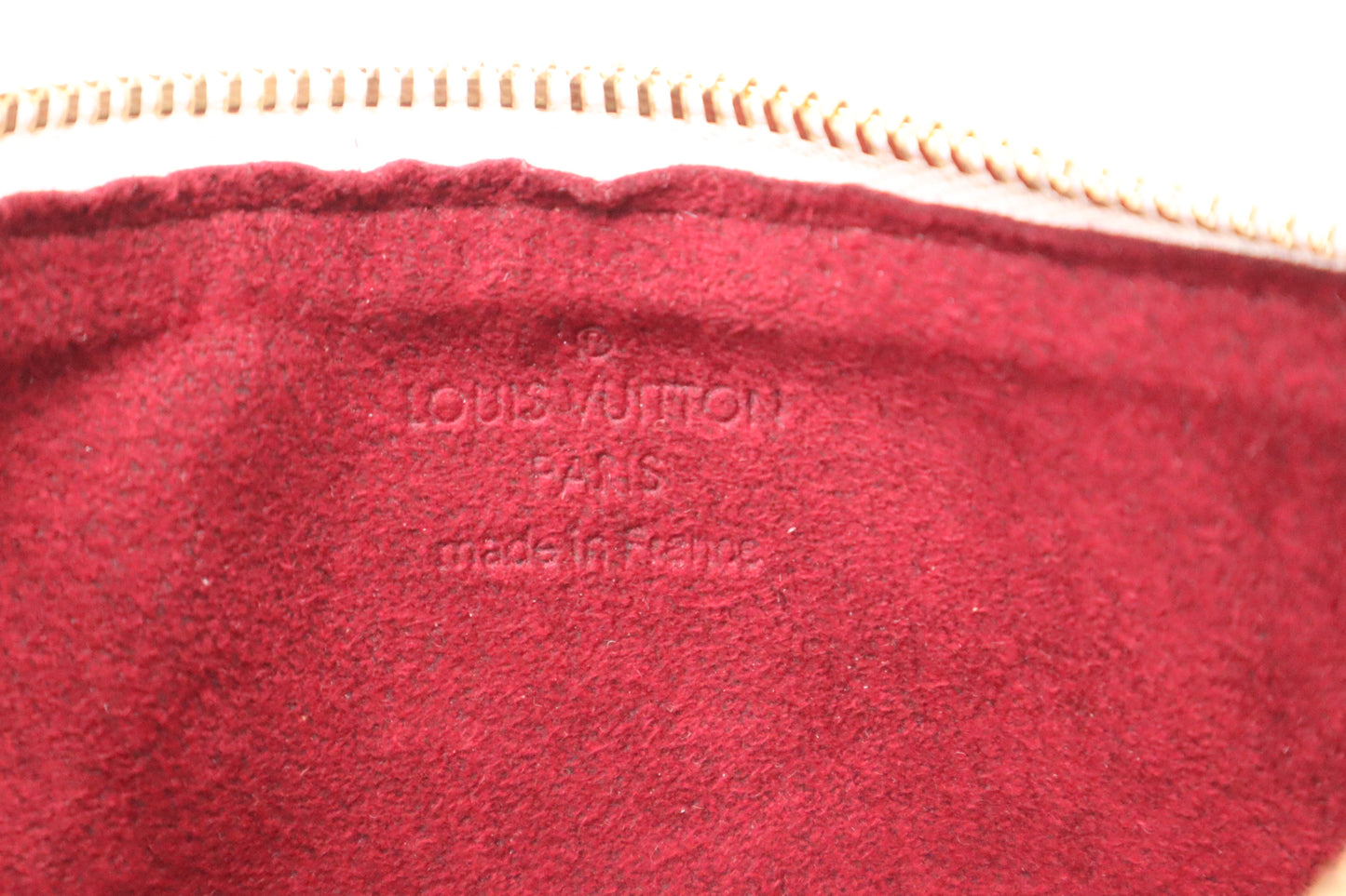 Louis Vuitton Pochette Cles GM in White Multicolor Monogram Canvas