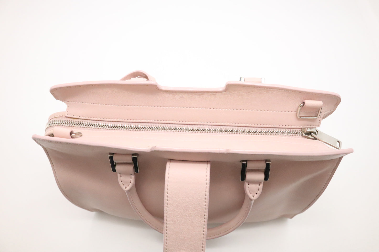 YSL Saint Laurent Baby Downtown Cabas in Pink Leather