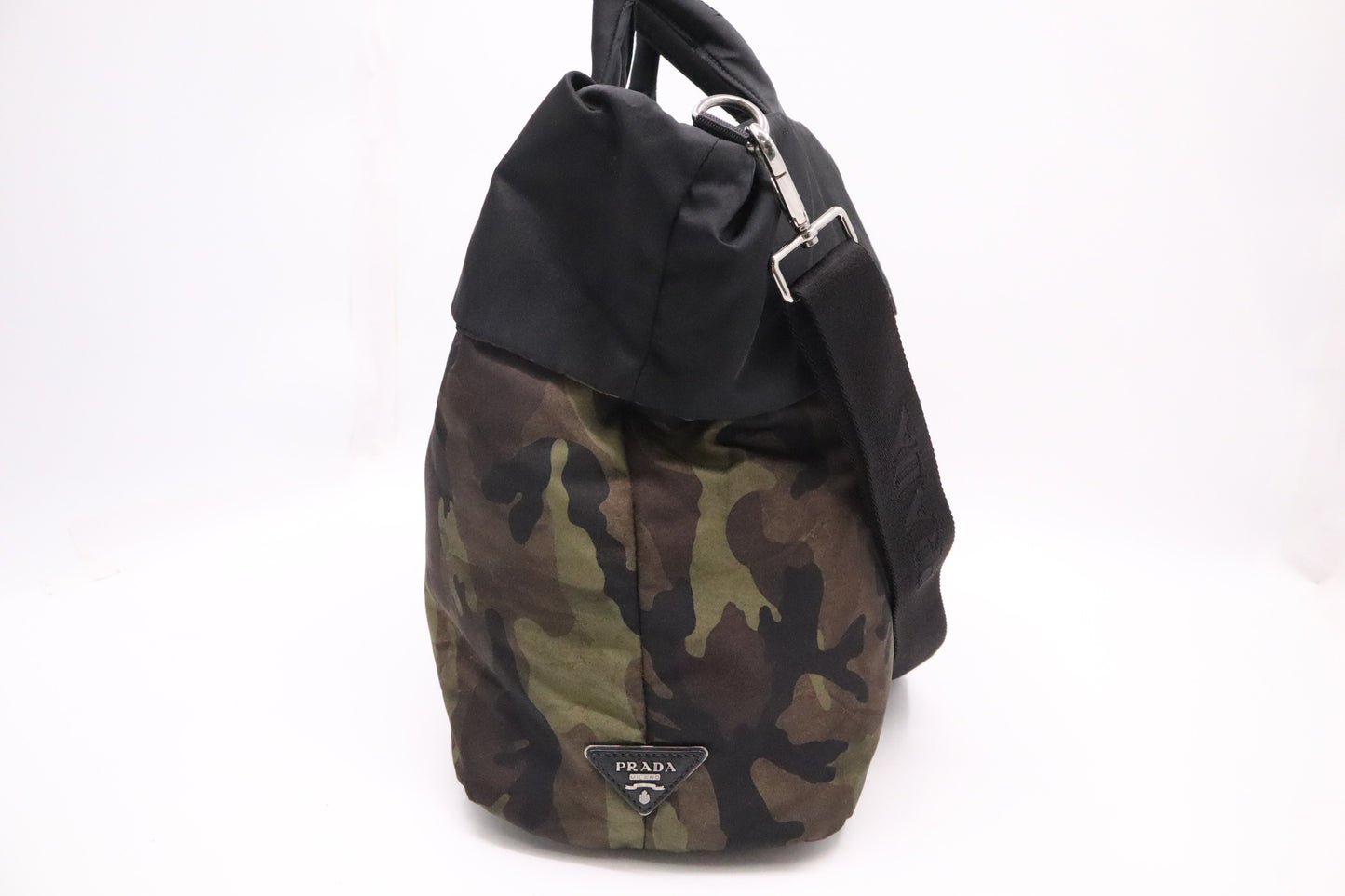 Prada Reversible Tote in Camouflage Nylon Canvas