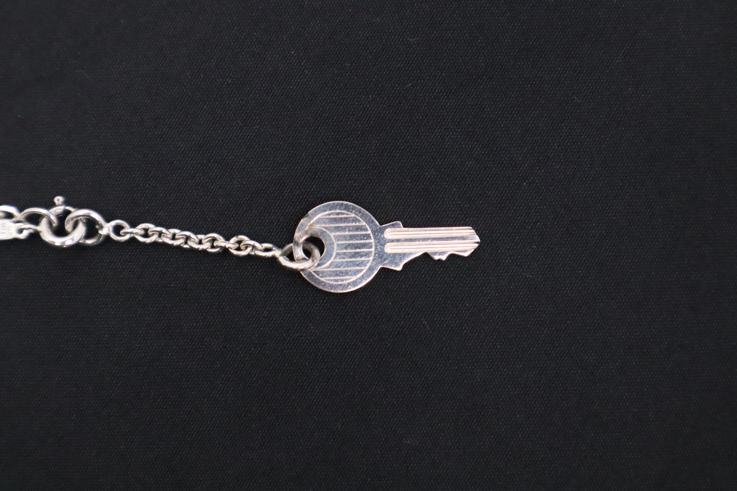 Hermes Key Necklace in Sterling Silver