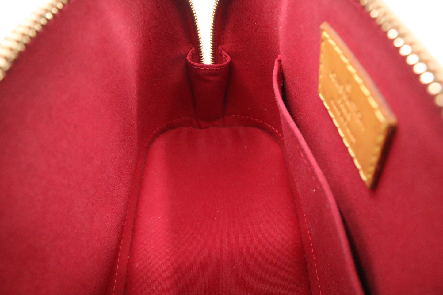 Louis Vuitton Alma BB in Pomme d'Amour Rayures Vernis Leather