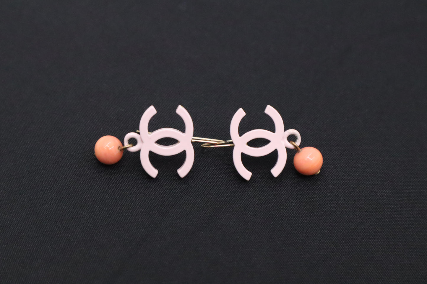 Chanel Earrings in Pink and Peach