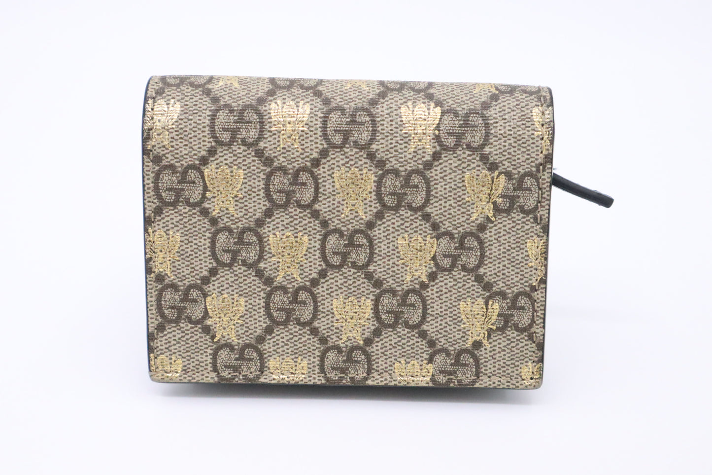 Gucci Bee Compact Wallet in GG Bee Canvas