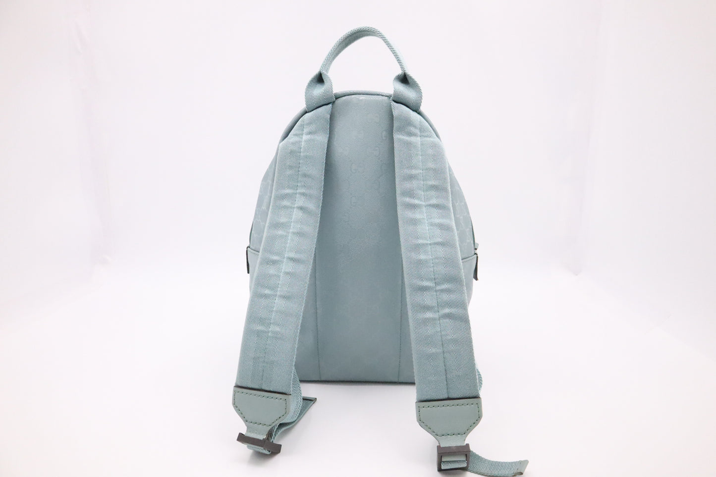 Gucci Backpack in Light Blue Coated Canvas
