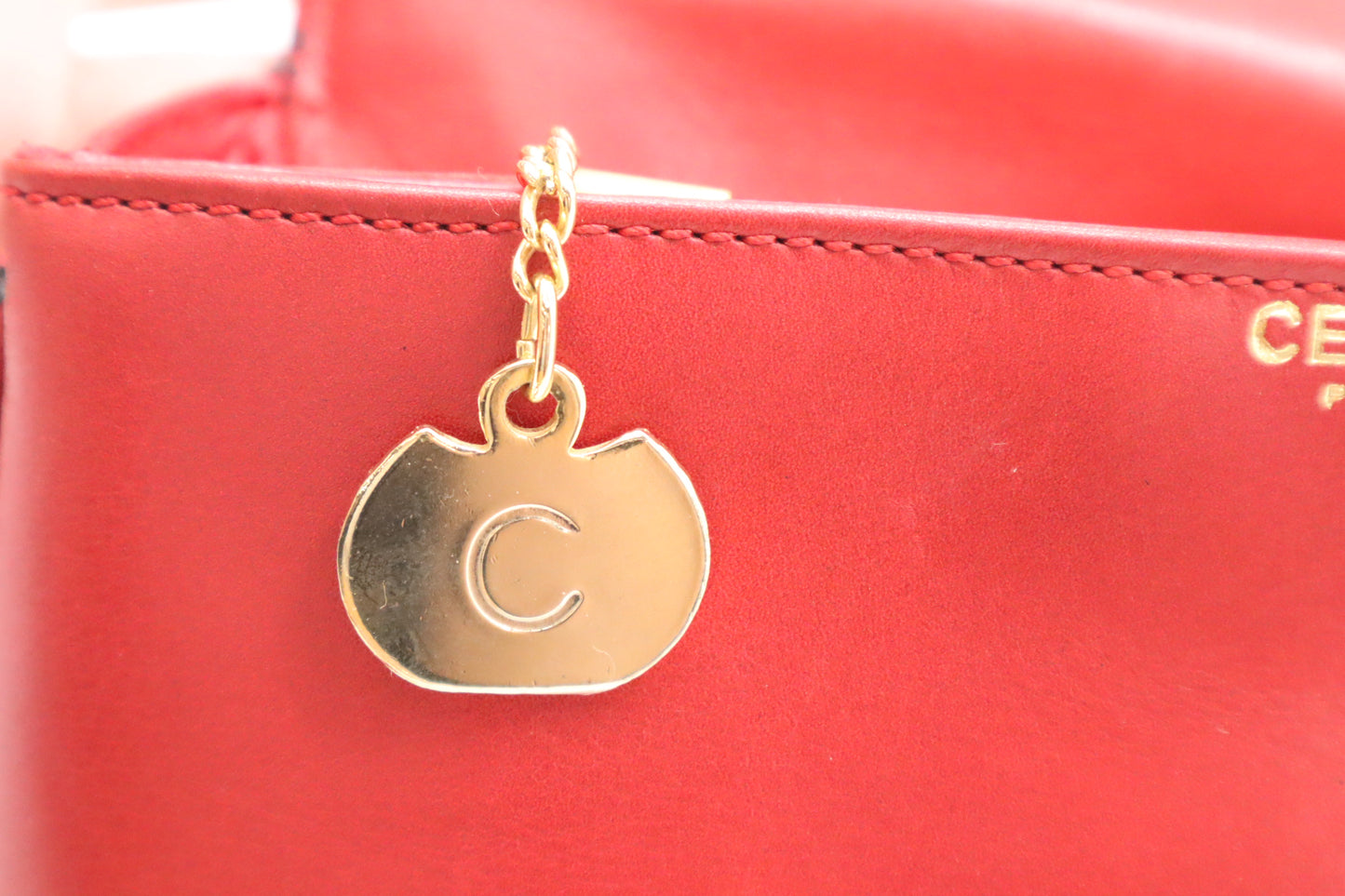 Celine Crossbody in Red Leather