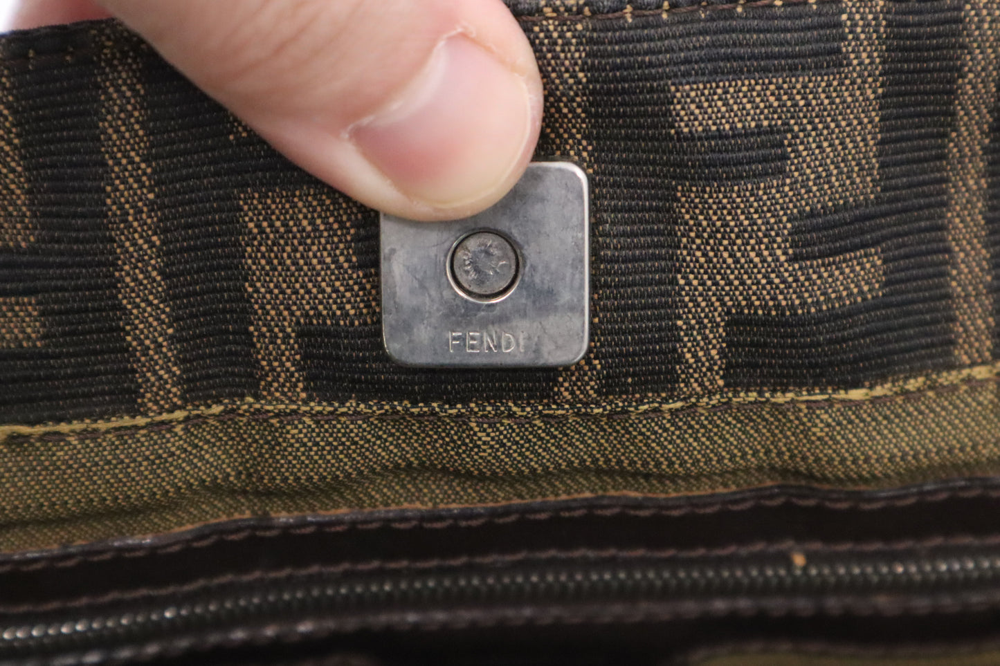 Fendi Handbag in Zucca Canvas