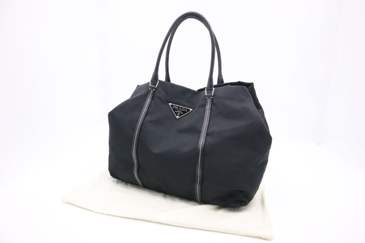 Prada Tote Bag in Black Nylon Canvas