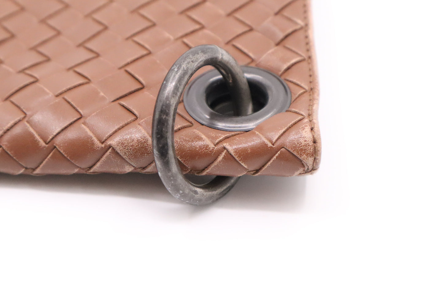 Bottega Veneta Crossbody in Light Brown Intrecciato Leather