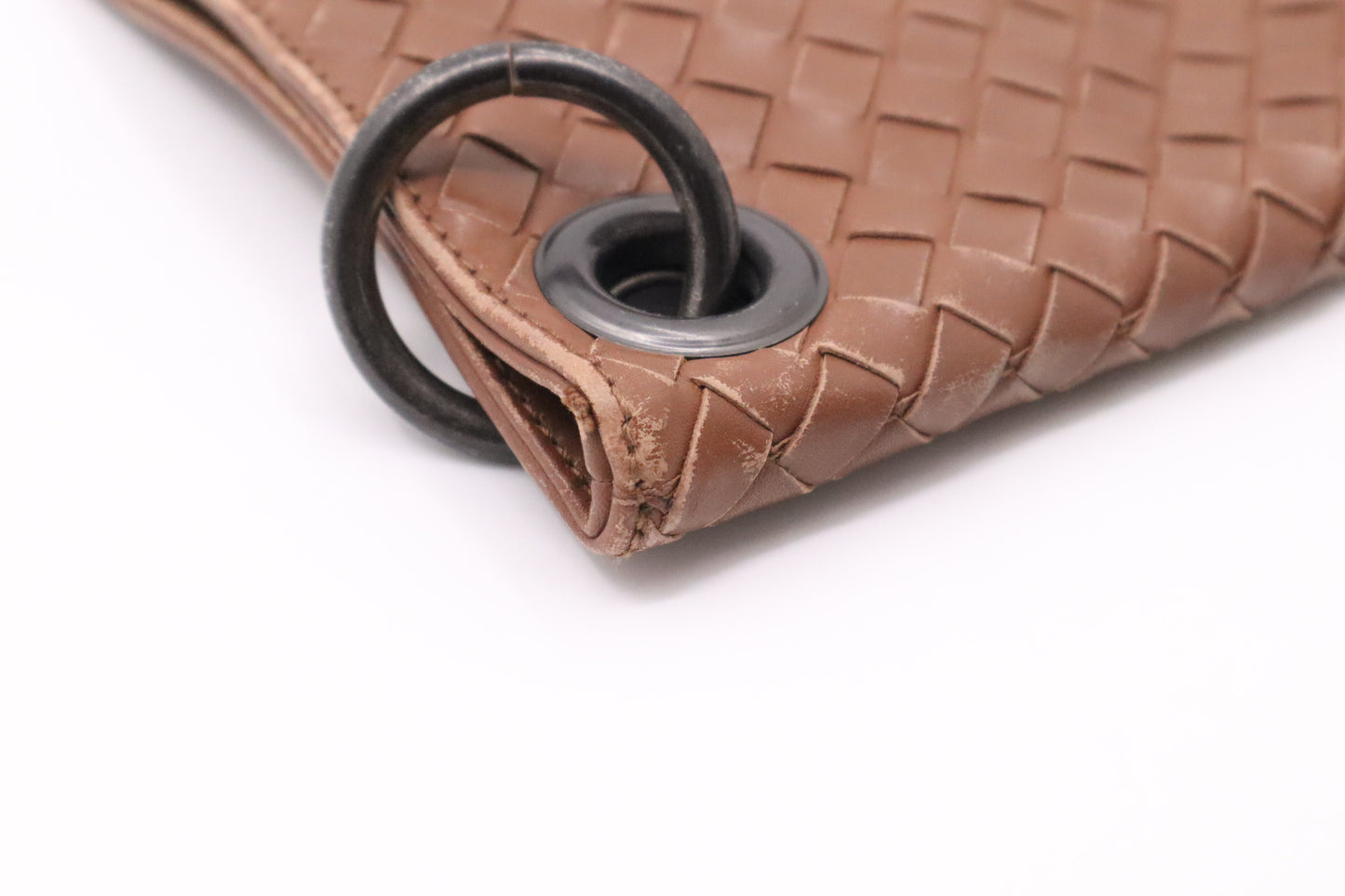 Bottega Veneta Crossbody in Light Brown Intrecciato Leather
