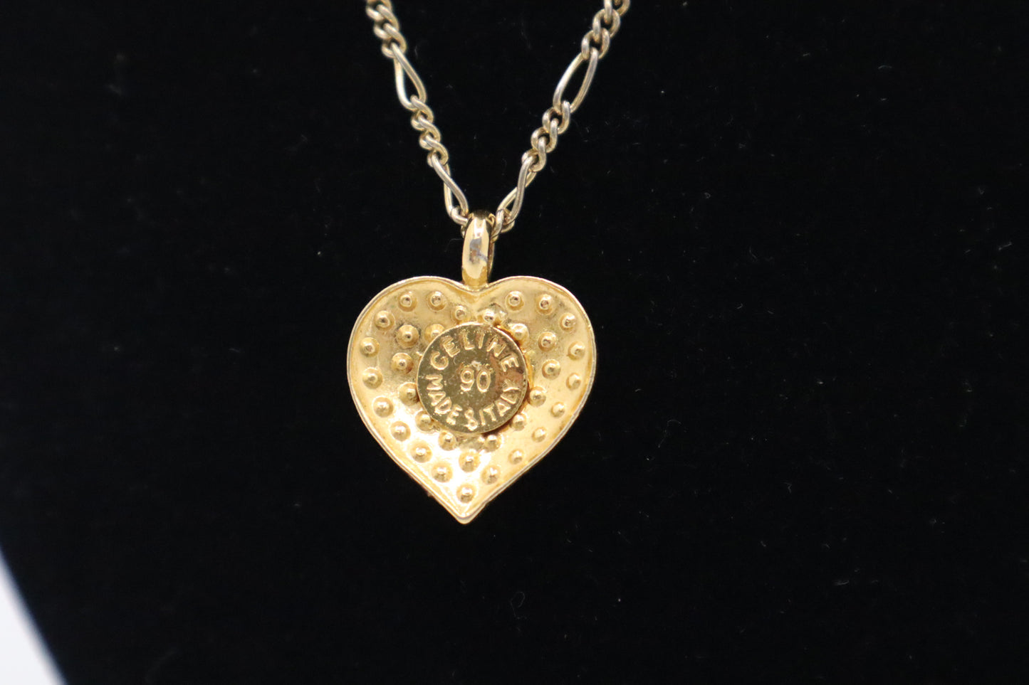 Celine Rhinestone Heart Necklace