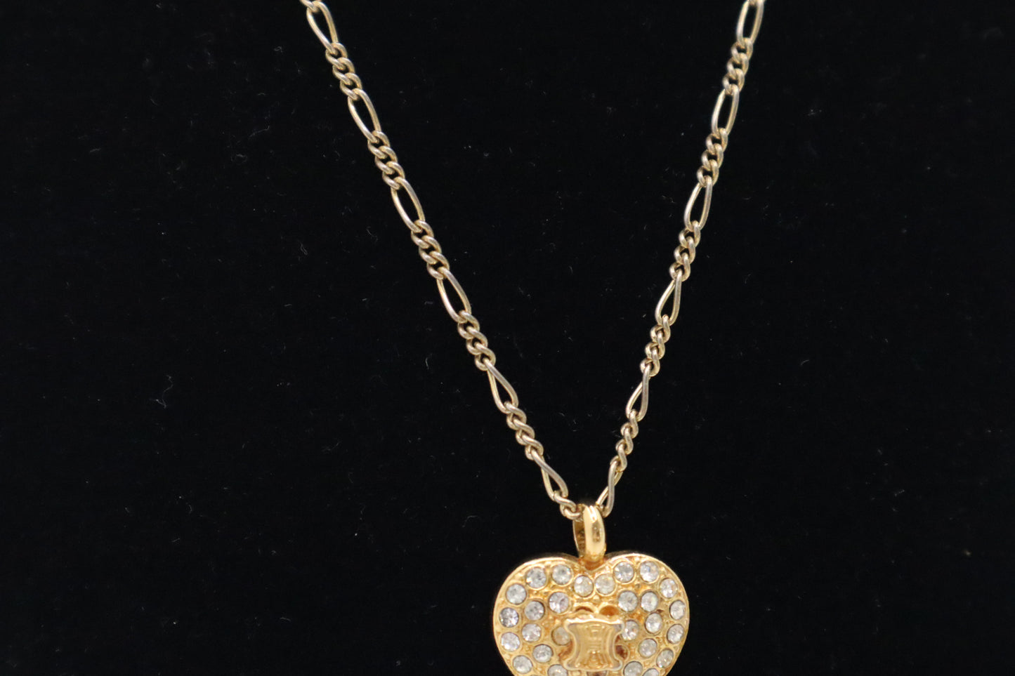 Celine Rhinestone Heart Necklace