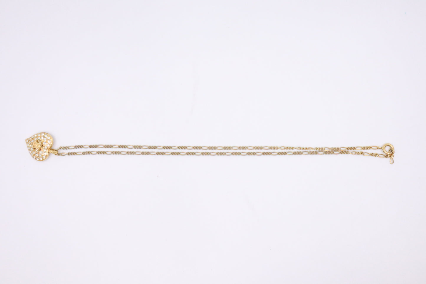 Celine Rhinestone Heart Necklace