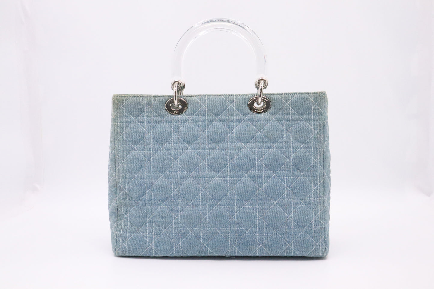 Dior Large Lady Dior in Cannage Denim