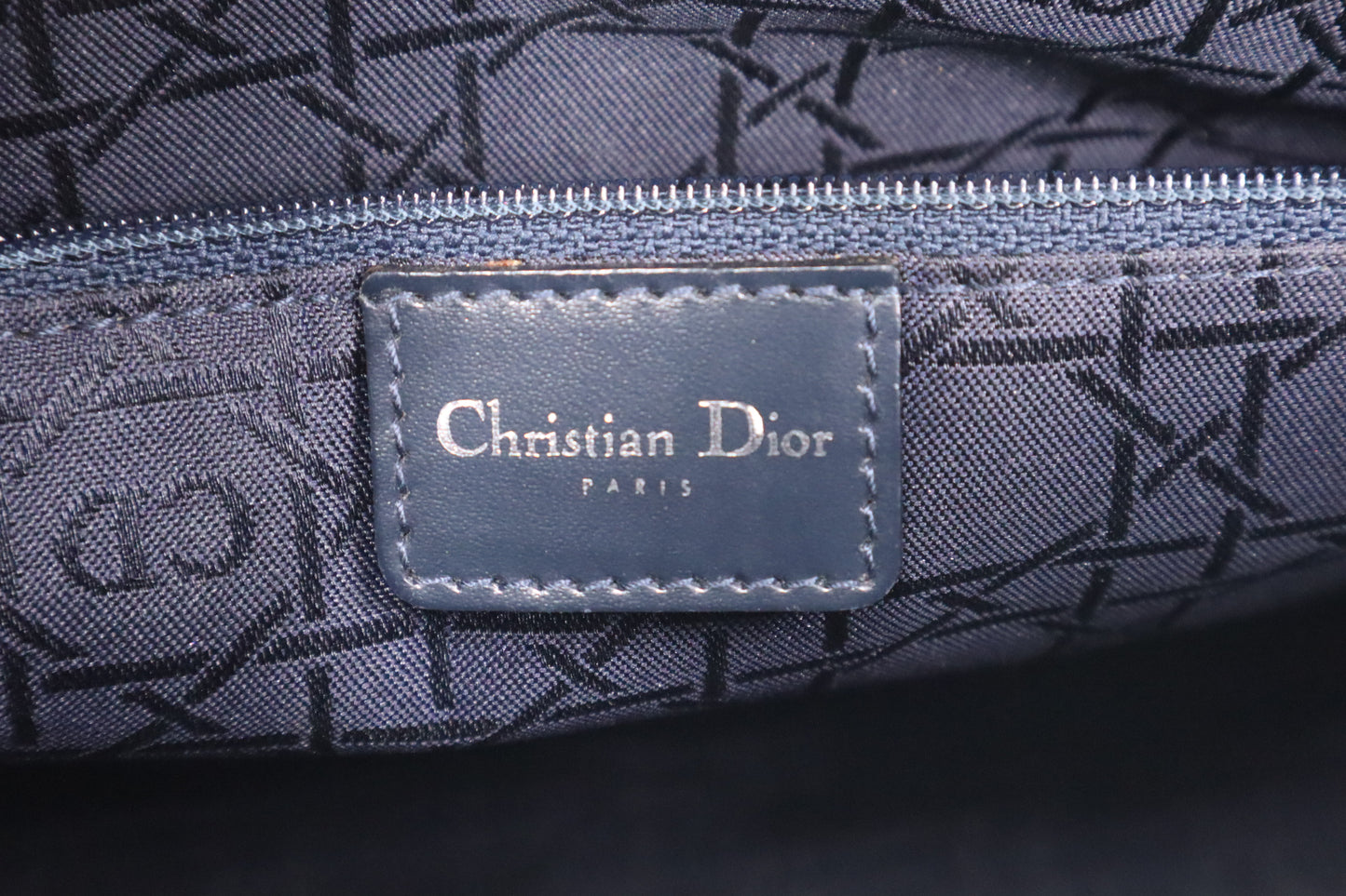 Dior Large Lady Dior in Cannage Denim