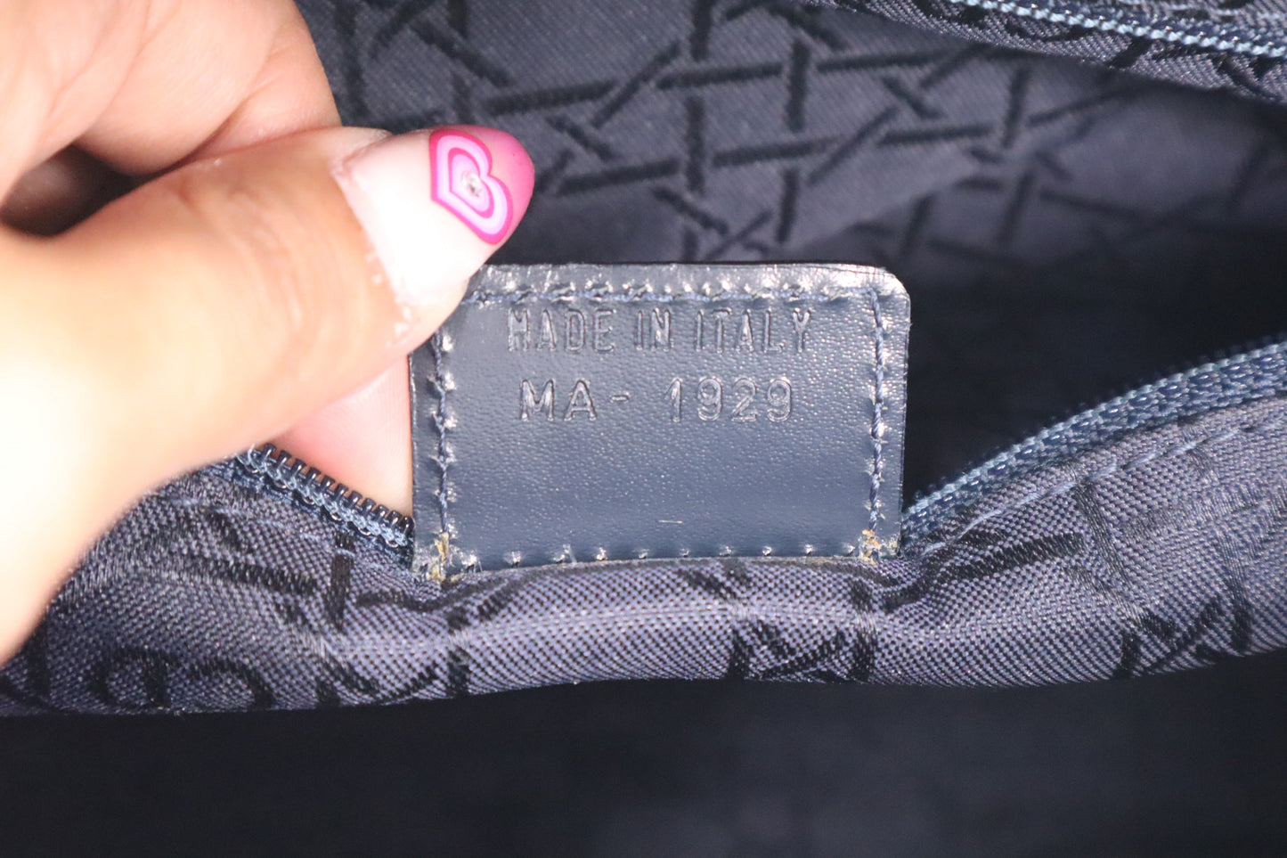 Dior Large Lady Dior in Cannage Denim