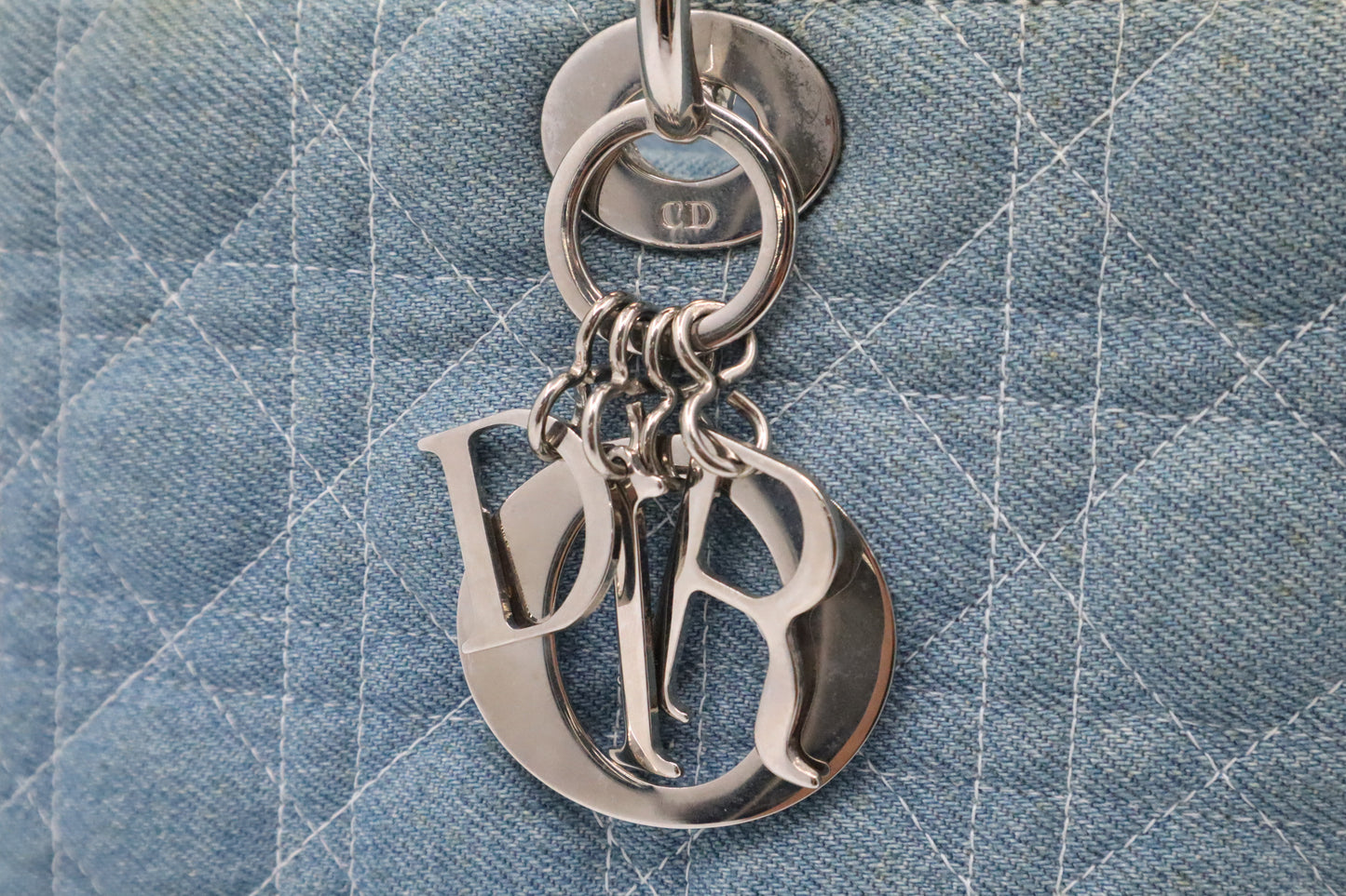 Dior Large Lady Dior in Cannage Denim