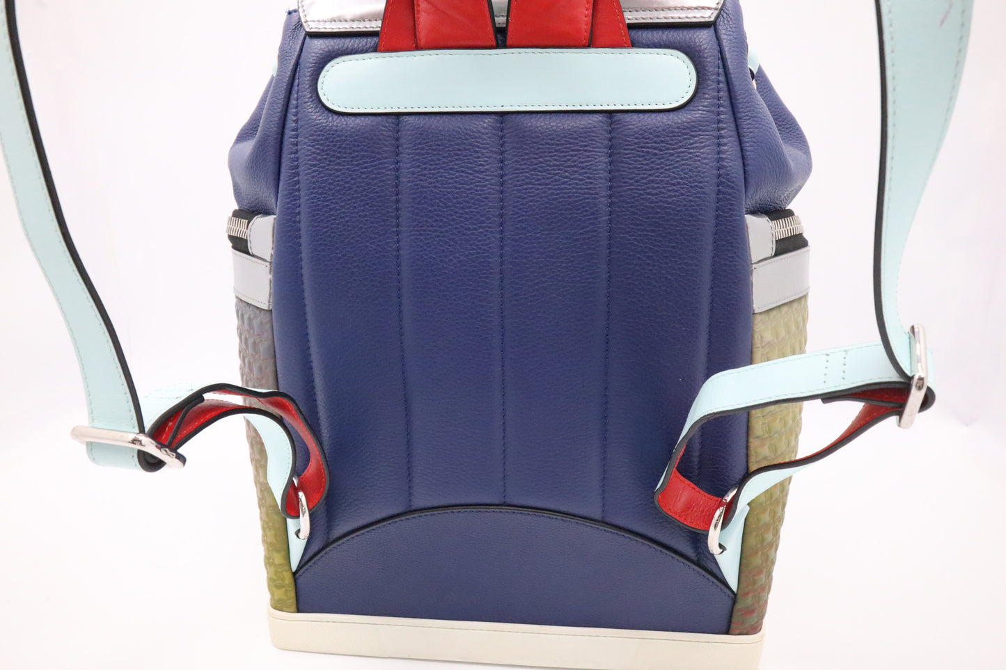 Louboutin Backpack in Blue Leather