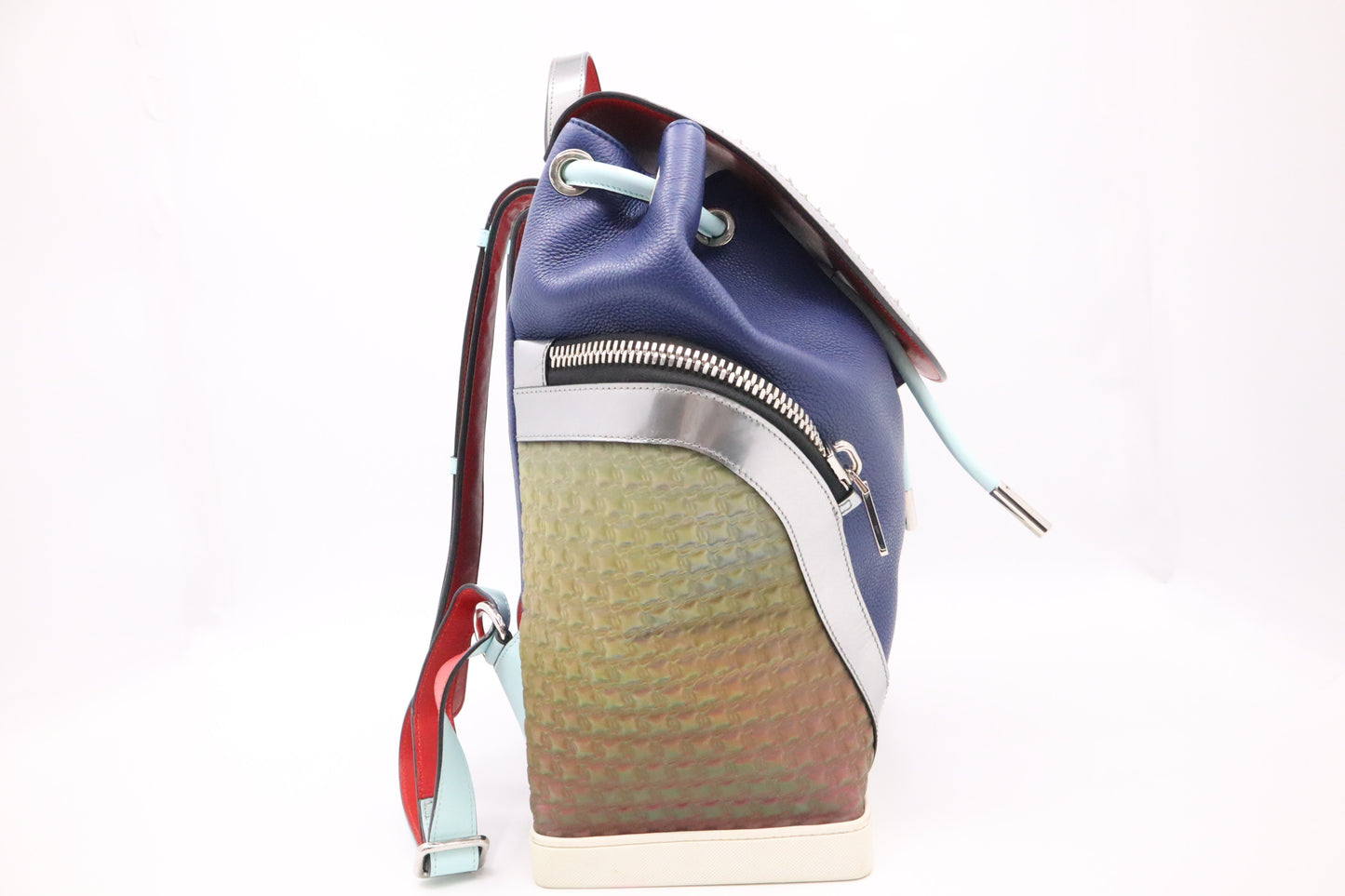 Louboutin Backpack in Blue Leather