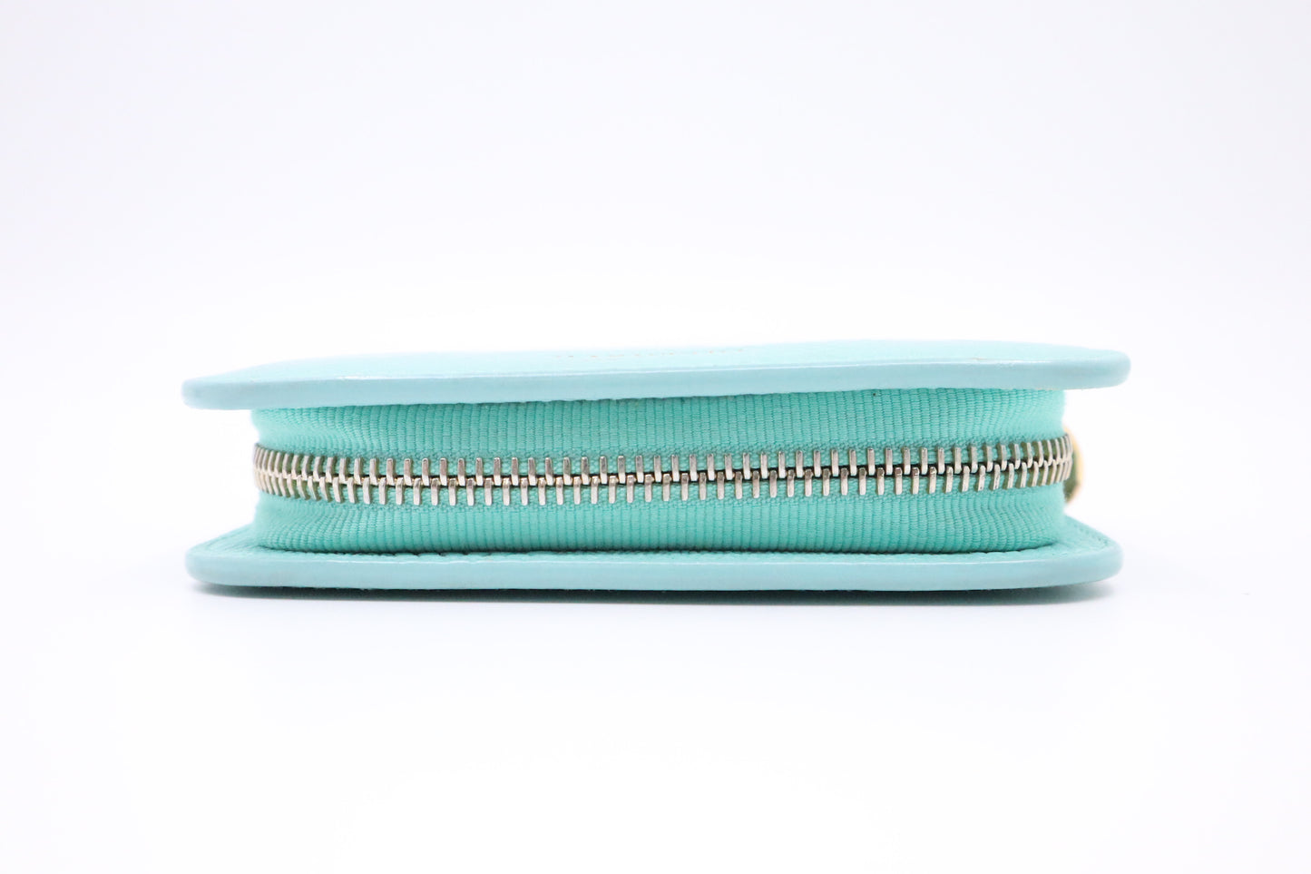 Tiffany&Co. Zip Around Wallet in Tiffany Blue Leather