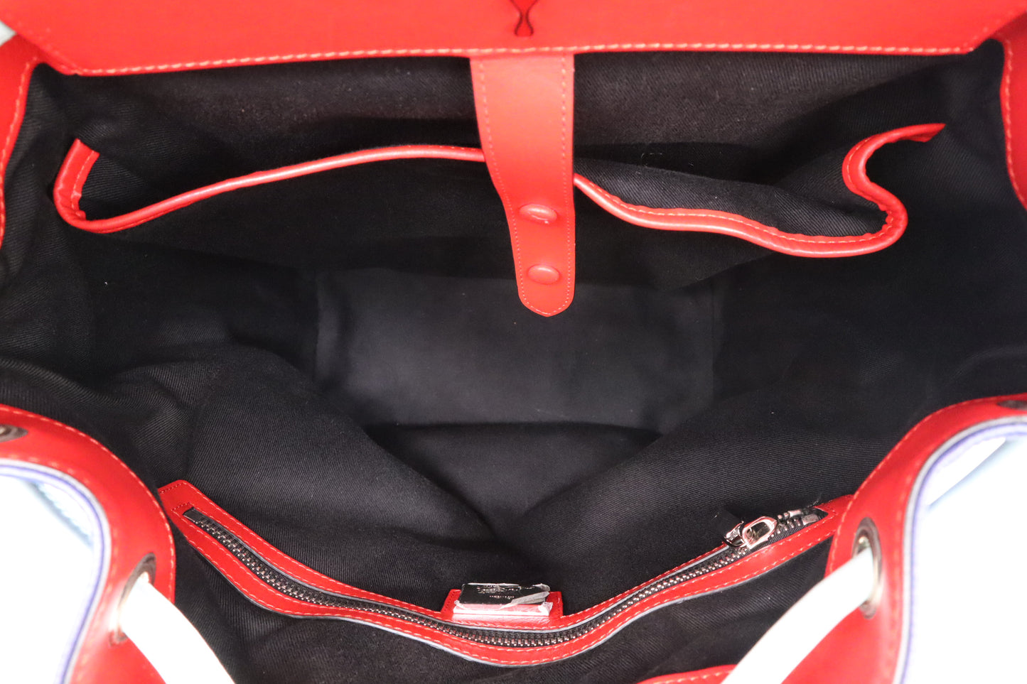 Louboutin Backpack in Blue Leather