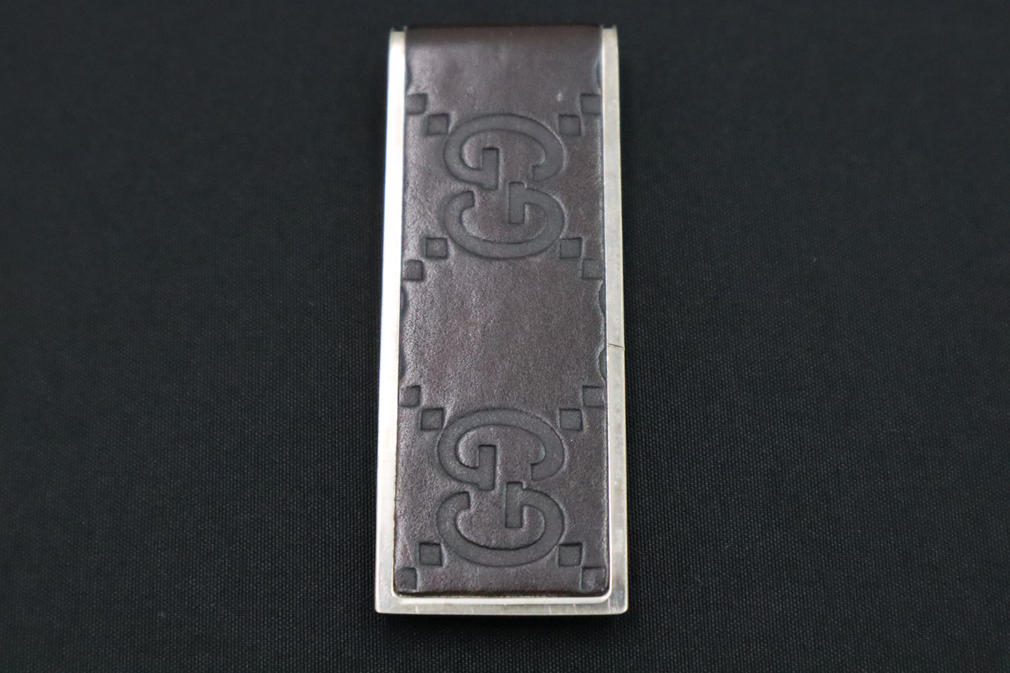 Gucci Money Clip in Brown Guccissima Leather