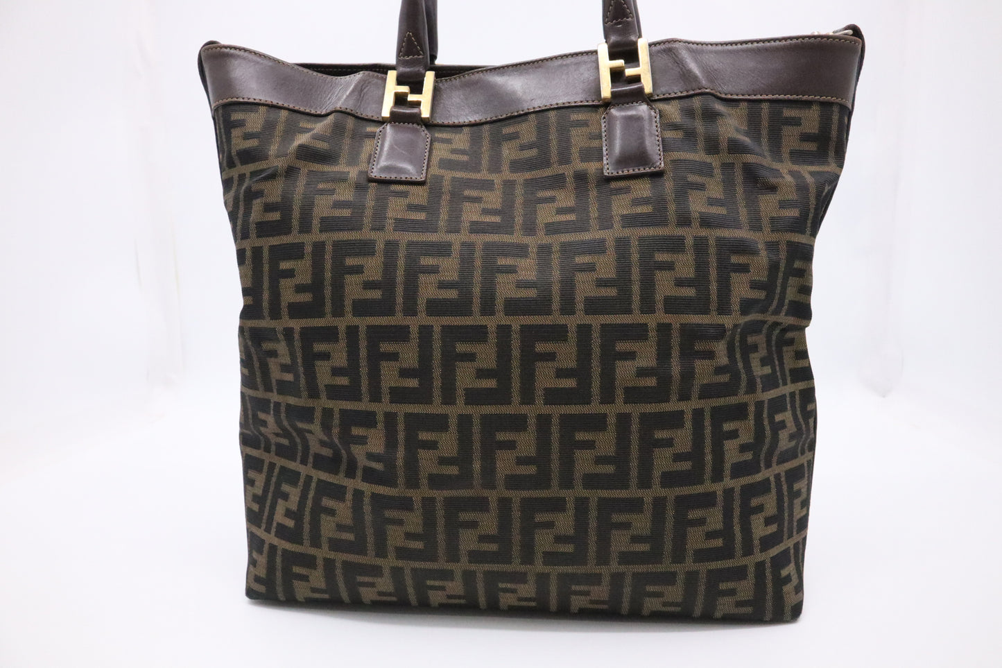Fendi Tote in Zucca Canvas