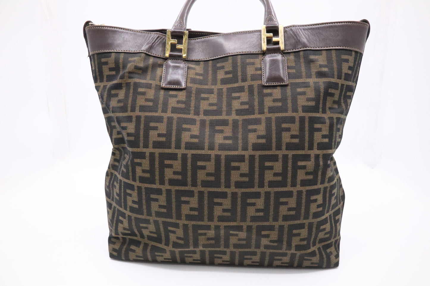 Fendi Tote in Zucca Canvas