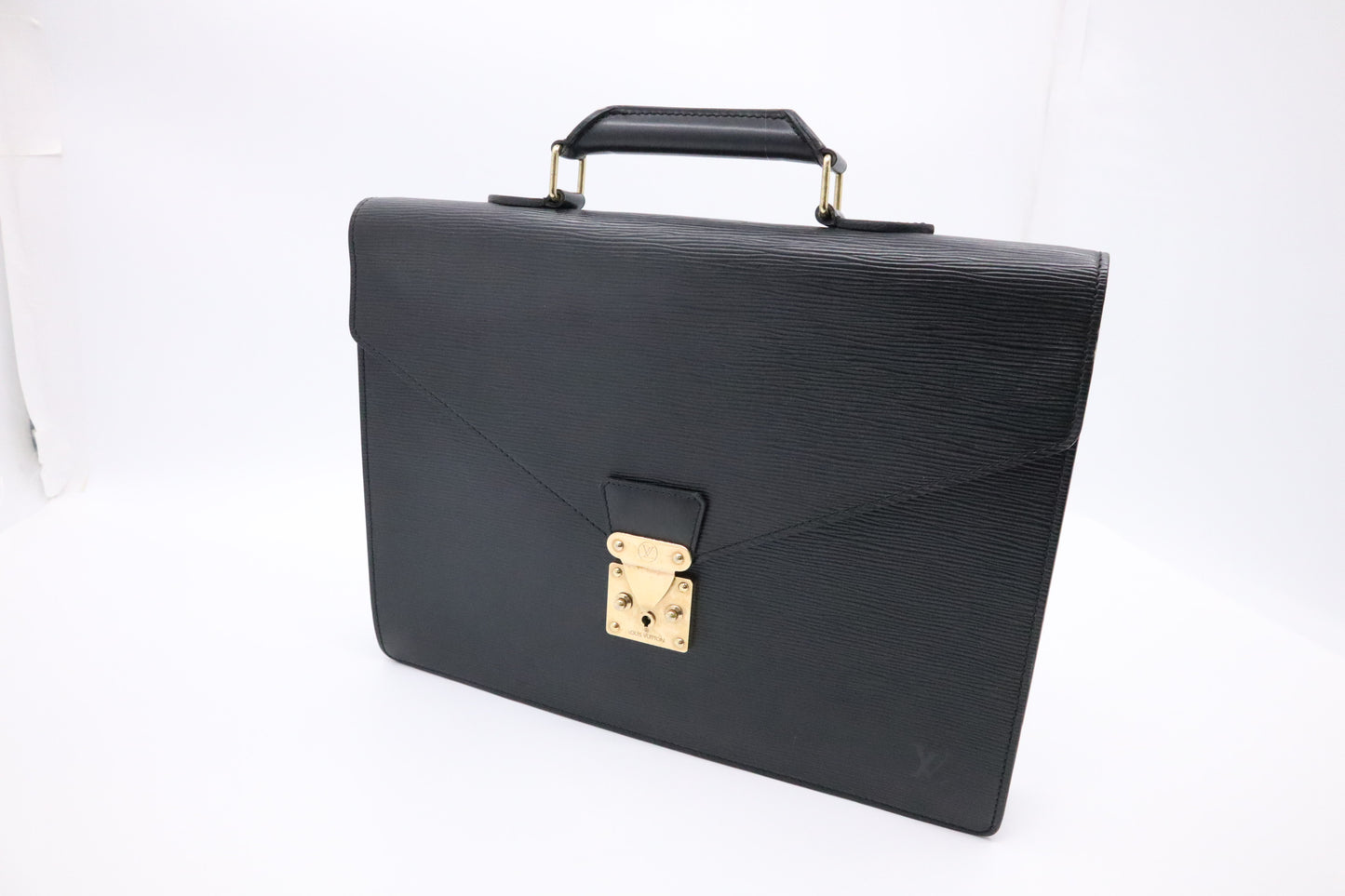 Louis Vuitton Serviette Conseiller in Black Epi Leather