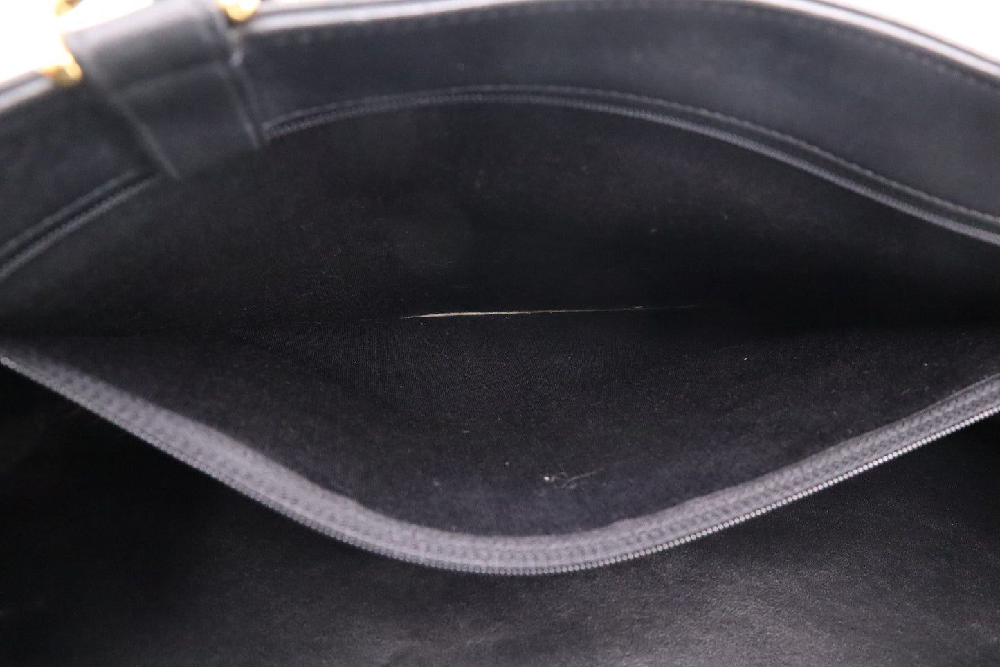 Chanel Large Chain Tote in Black Leather