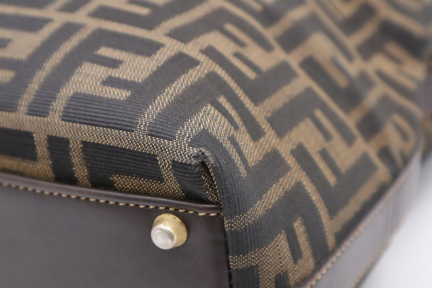 Fendi Tote in Zucca Canvas