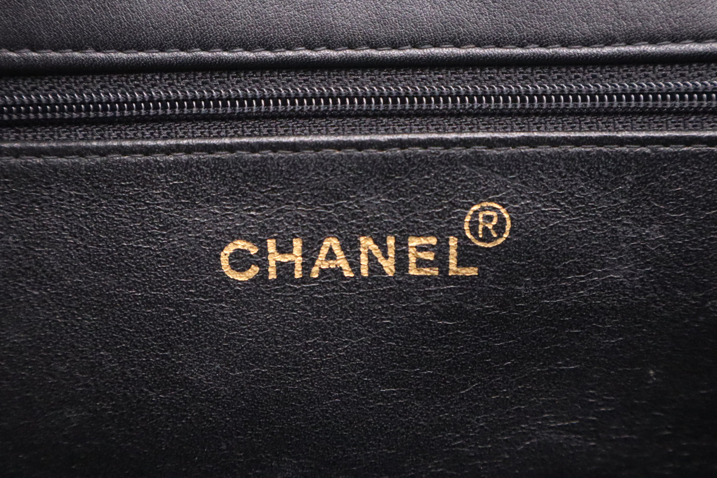 Chanel Large Chain Tote in Black Leather
