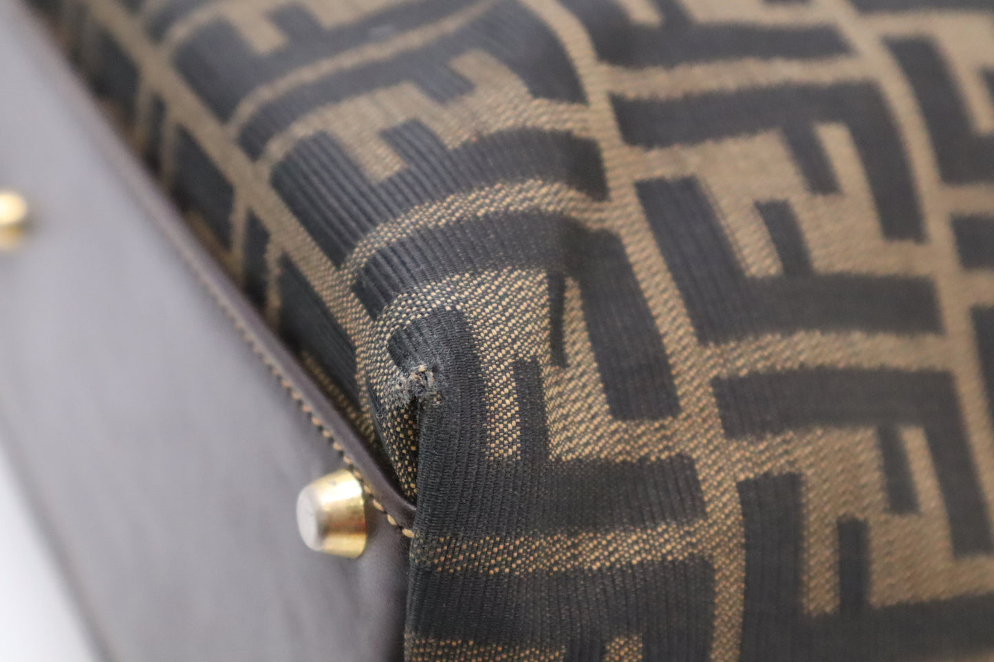 Fendi Tote in Zucca Canvas