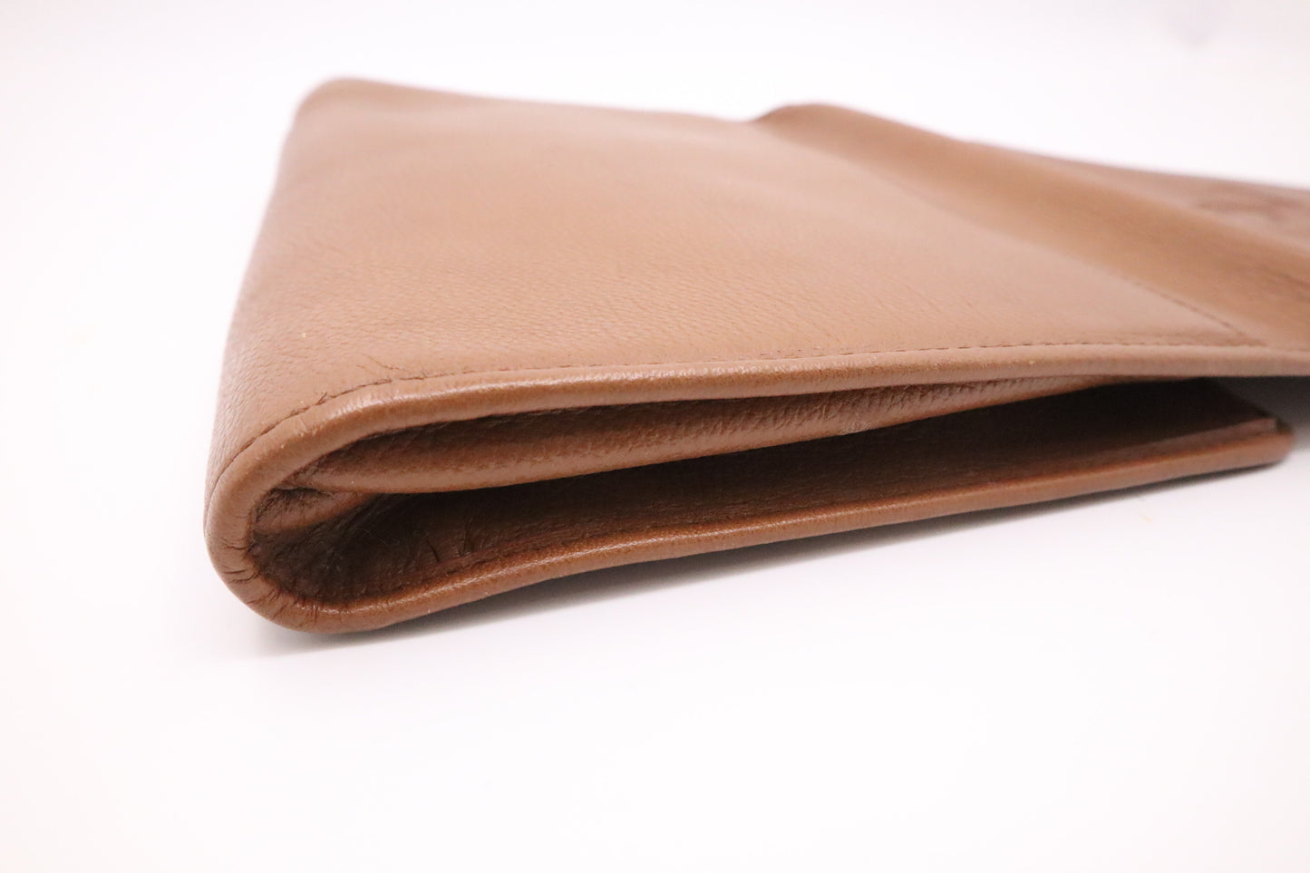 YSL Saint Laurent Clutch in Brown Leather