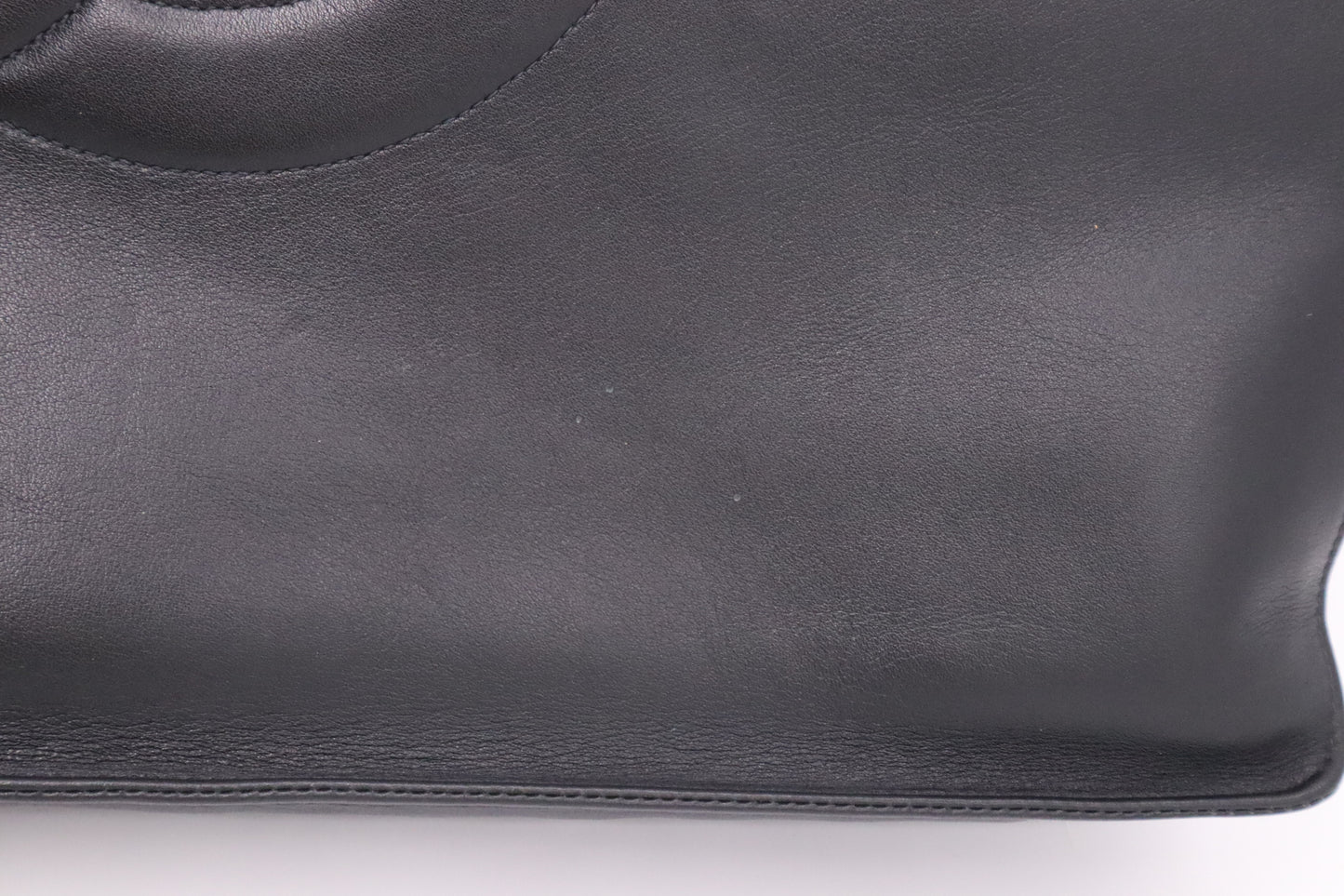 Chanel Large Chain Tote in Black Leather