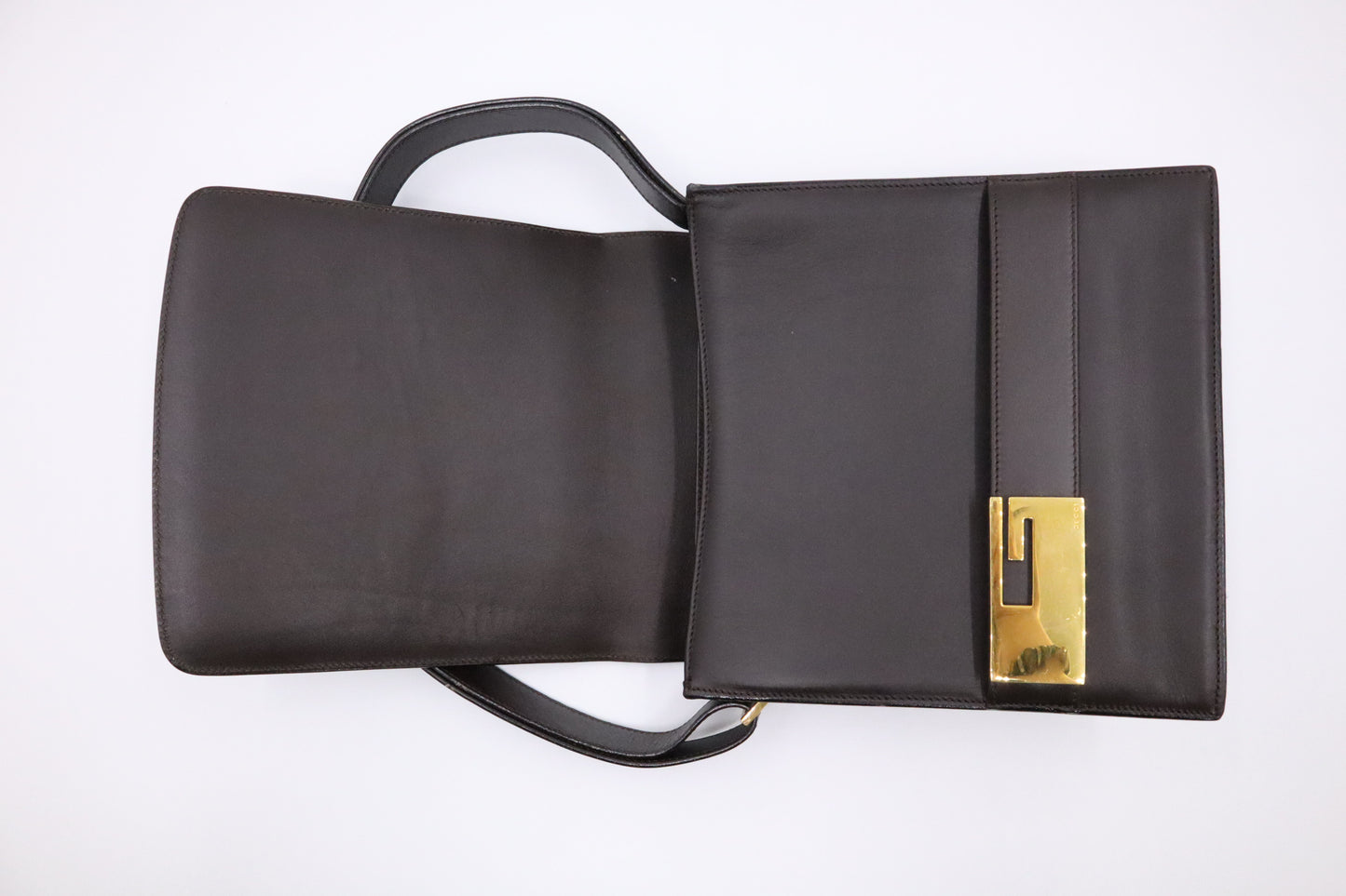 Gucci Shoulder Bag in Brown Leather