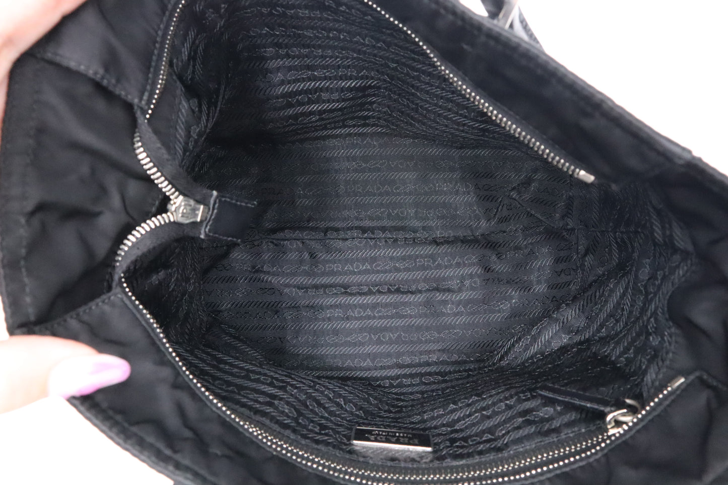 Prada Shoulder Bag in Black Nylon
