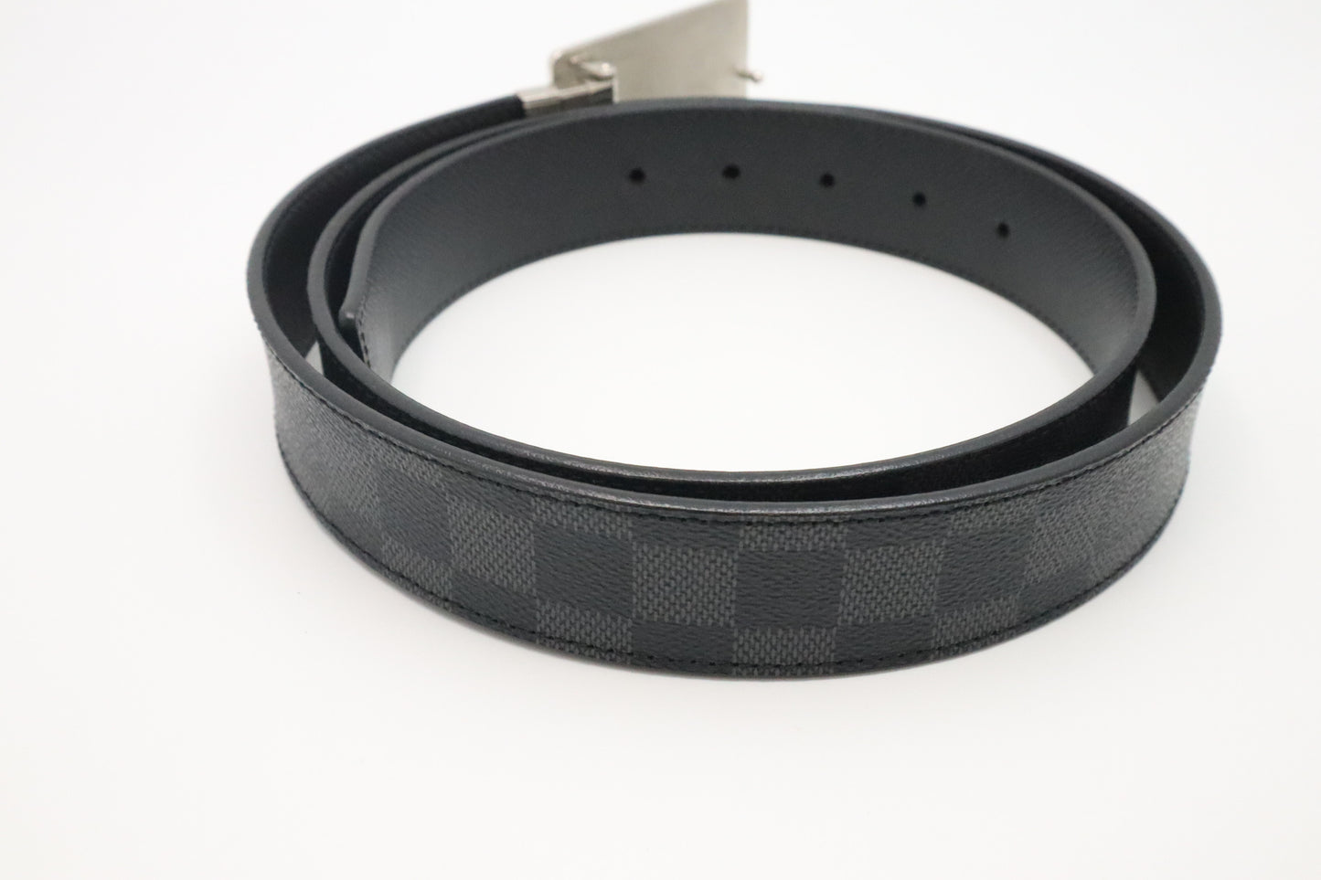 Louis Vuitton Inventeur Reversible Belt in Damier Graphite Canvas