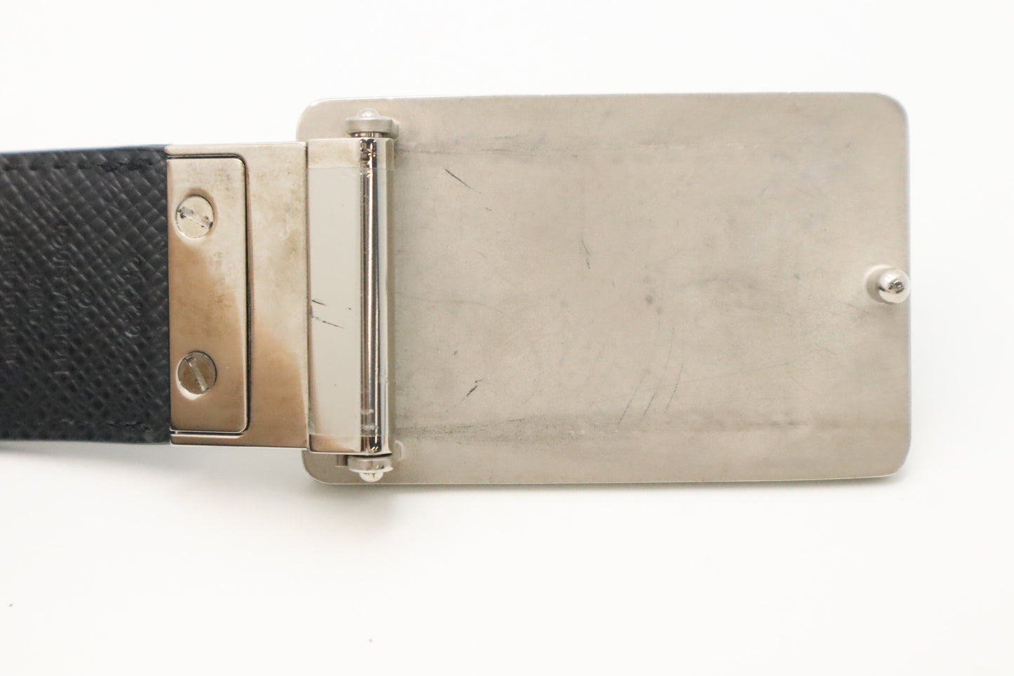 Louis Vuitton Inventeur Reversible Belt in Damier Graphite Canvas