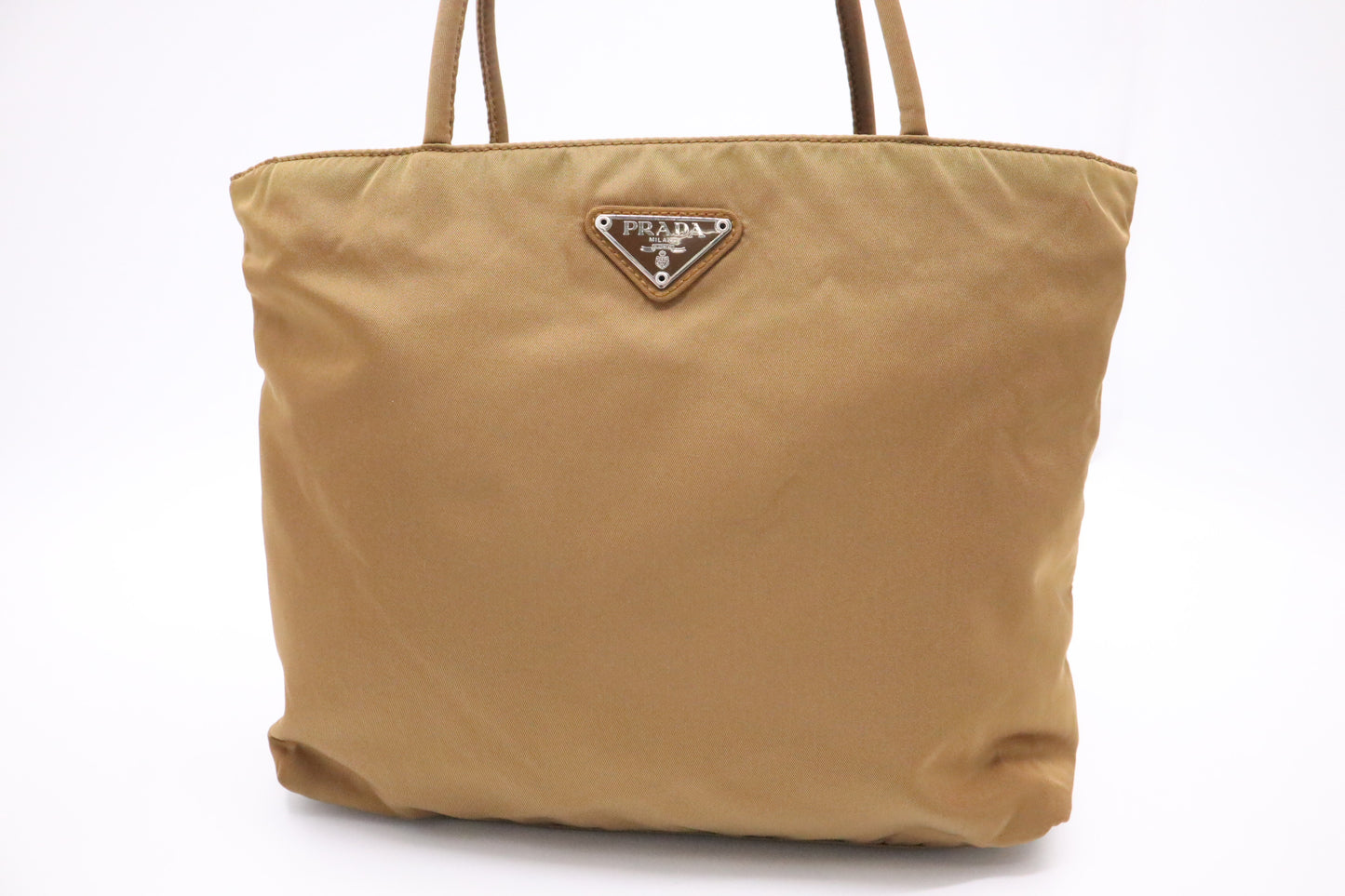 Prada handbag in Bronze Nylon Canvas