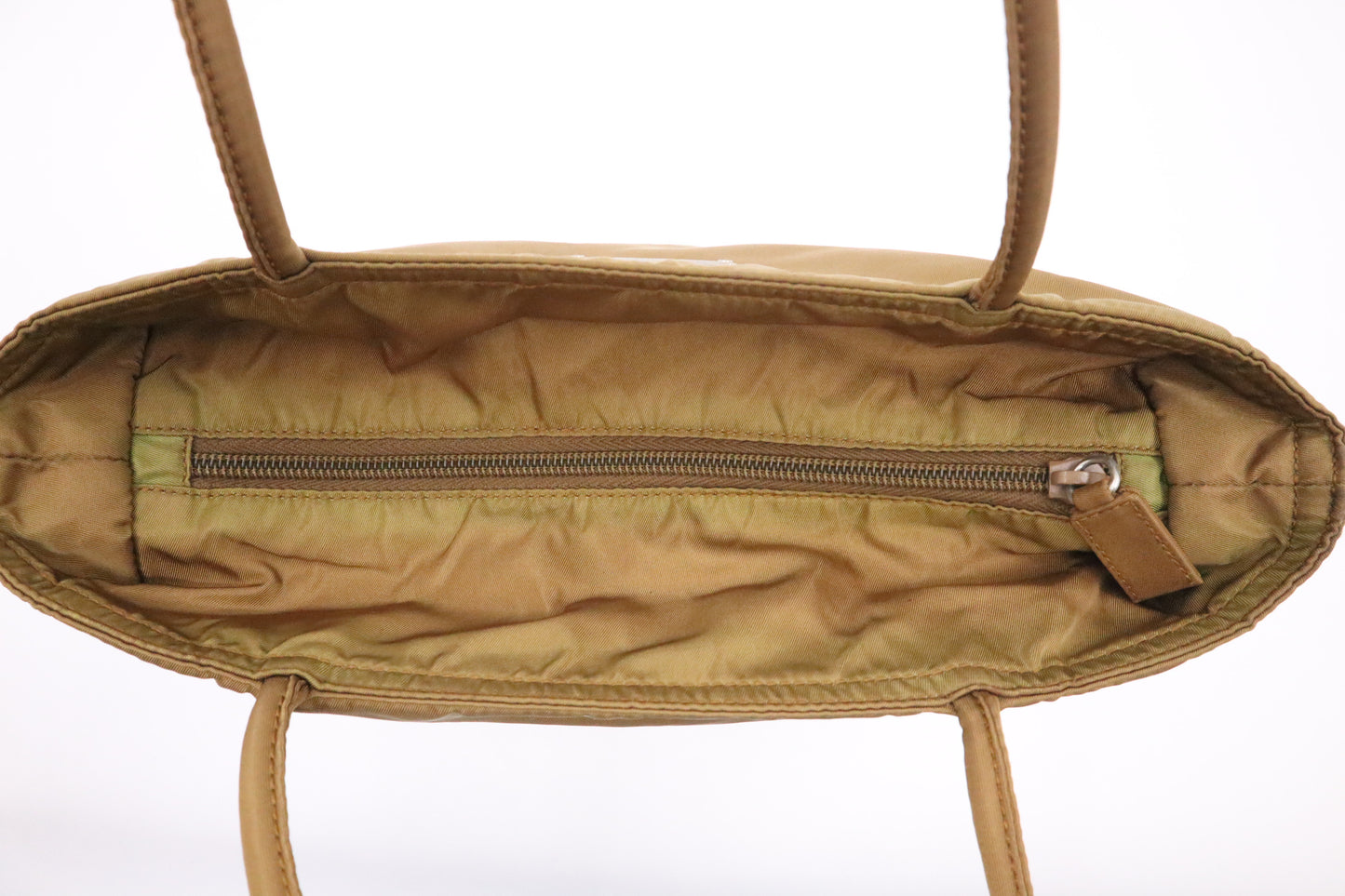 Prada handbag in Bronze Nylon Canvas