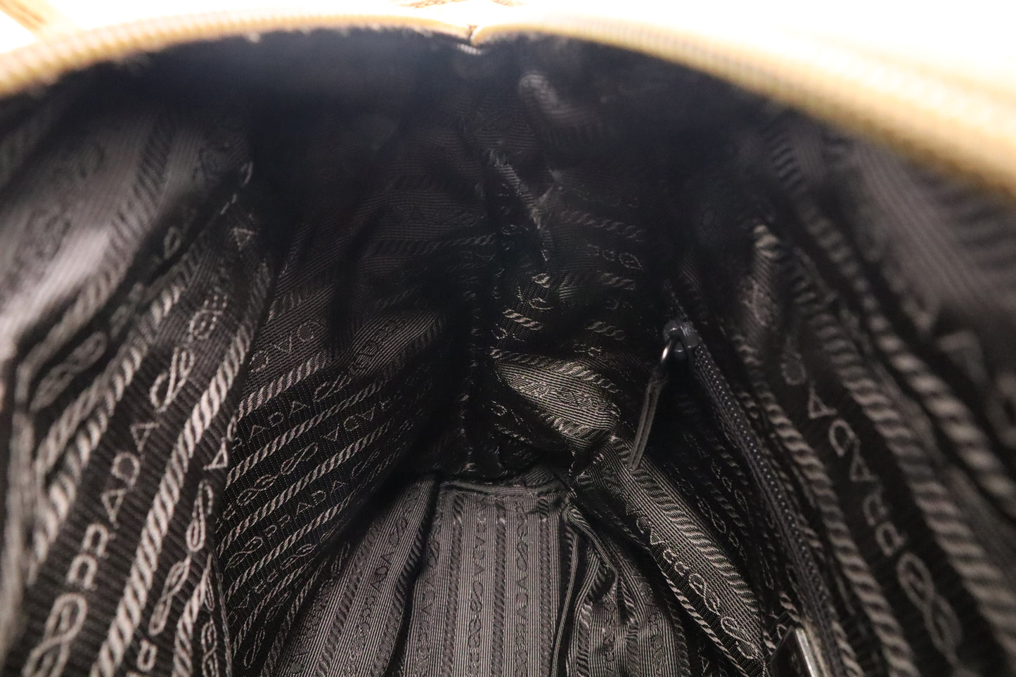 Prada handbag in Bronze Nylon Canvas