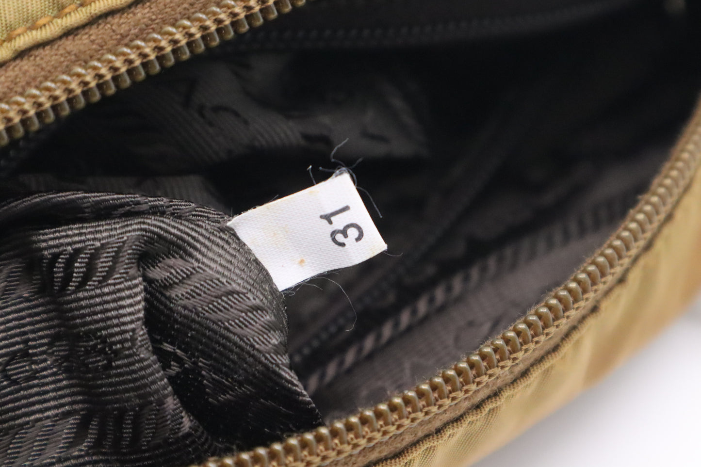 Prada handbag in Bronze Nylon Canvas