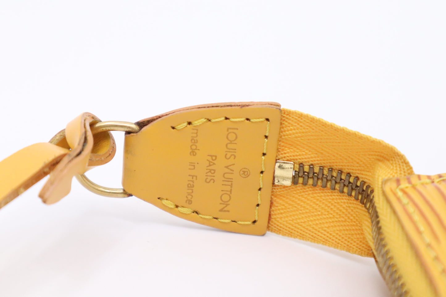 Louis Vuitton Pochette Accessoires in Yellow Epi Leather