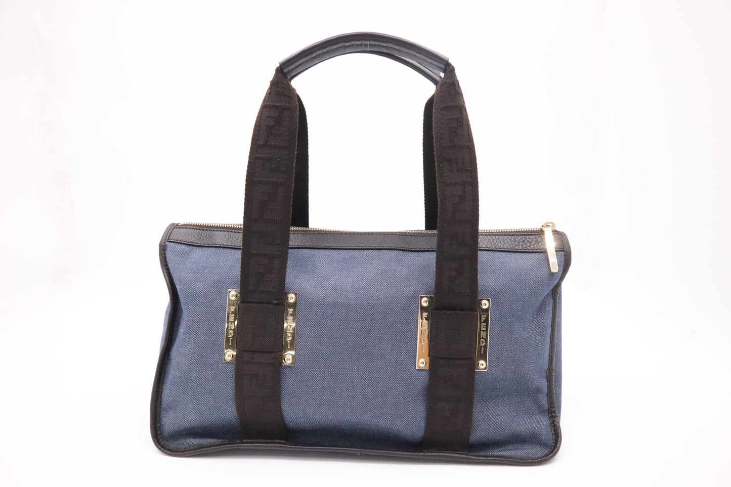 Fendi Handbag in Blue Denim Canvas