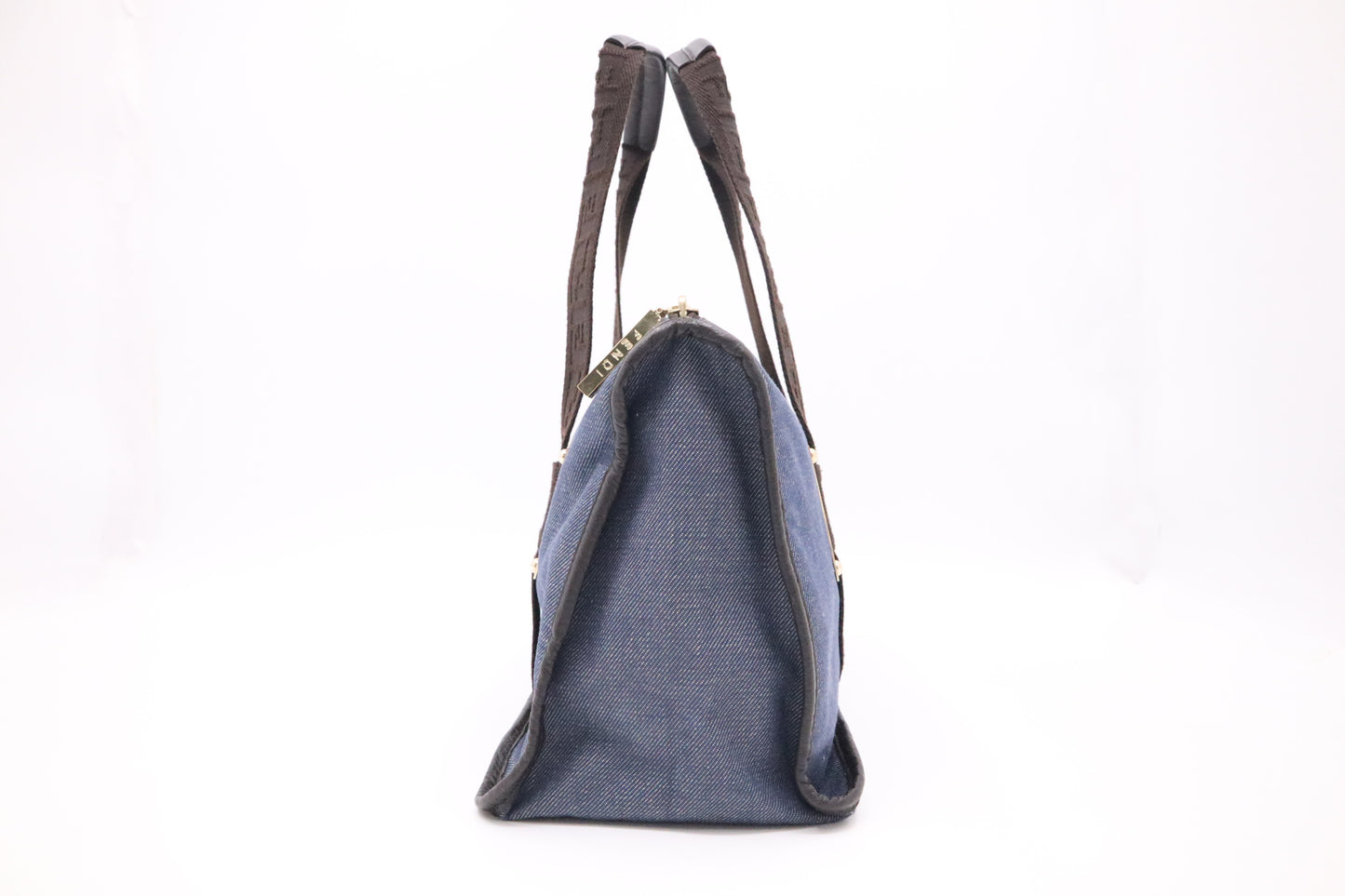 Fendi Handbag in Blue Denim Canvas