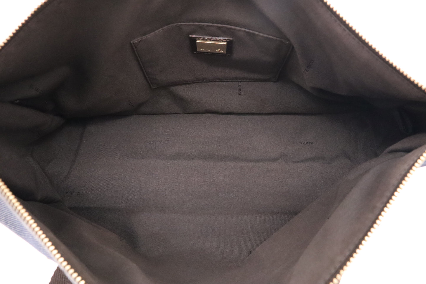 Fendi Handbag in Blue Denim Canvas