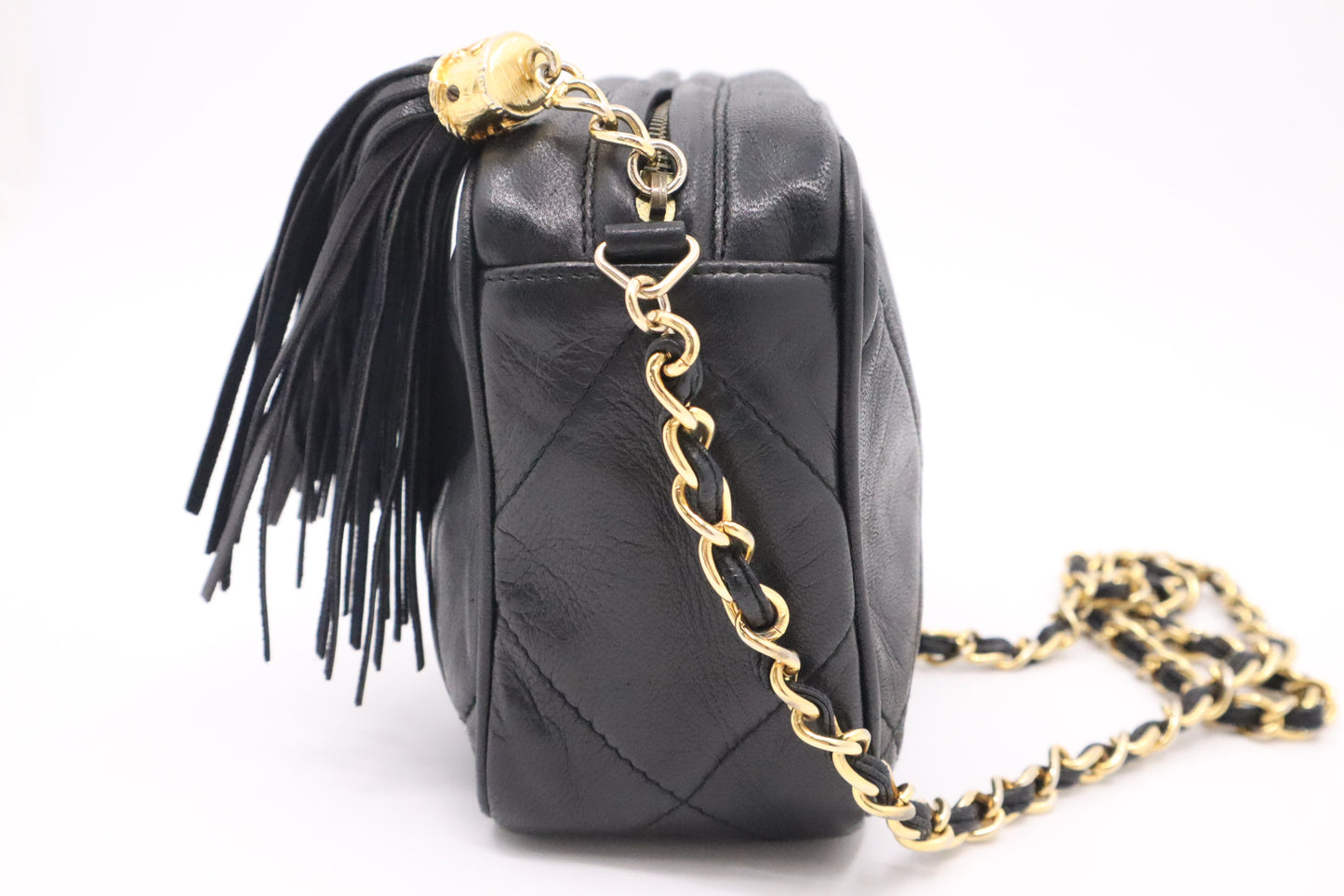 Chanel Small Camera Bag in Black Leather