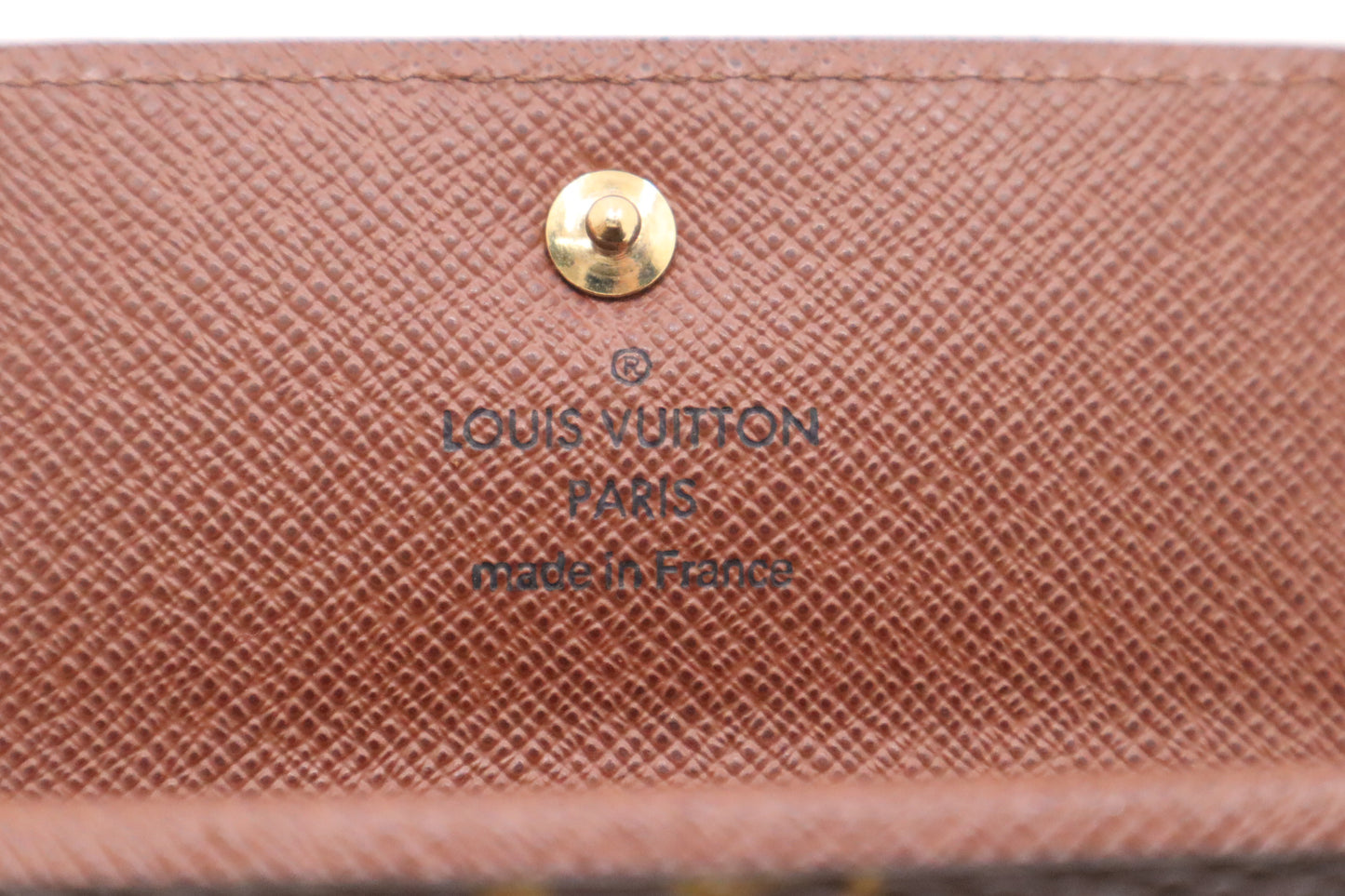 Louis Vuitton Porte Monnaie Plat Coin Purse in Monogram Canvas