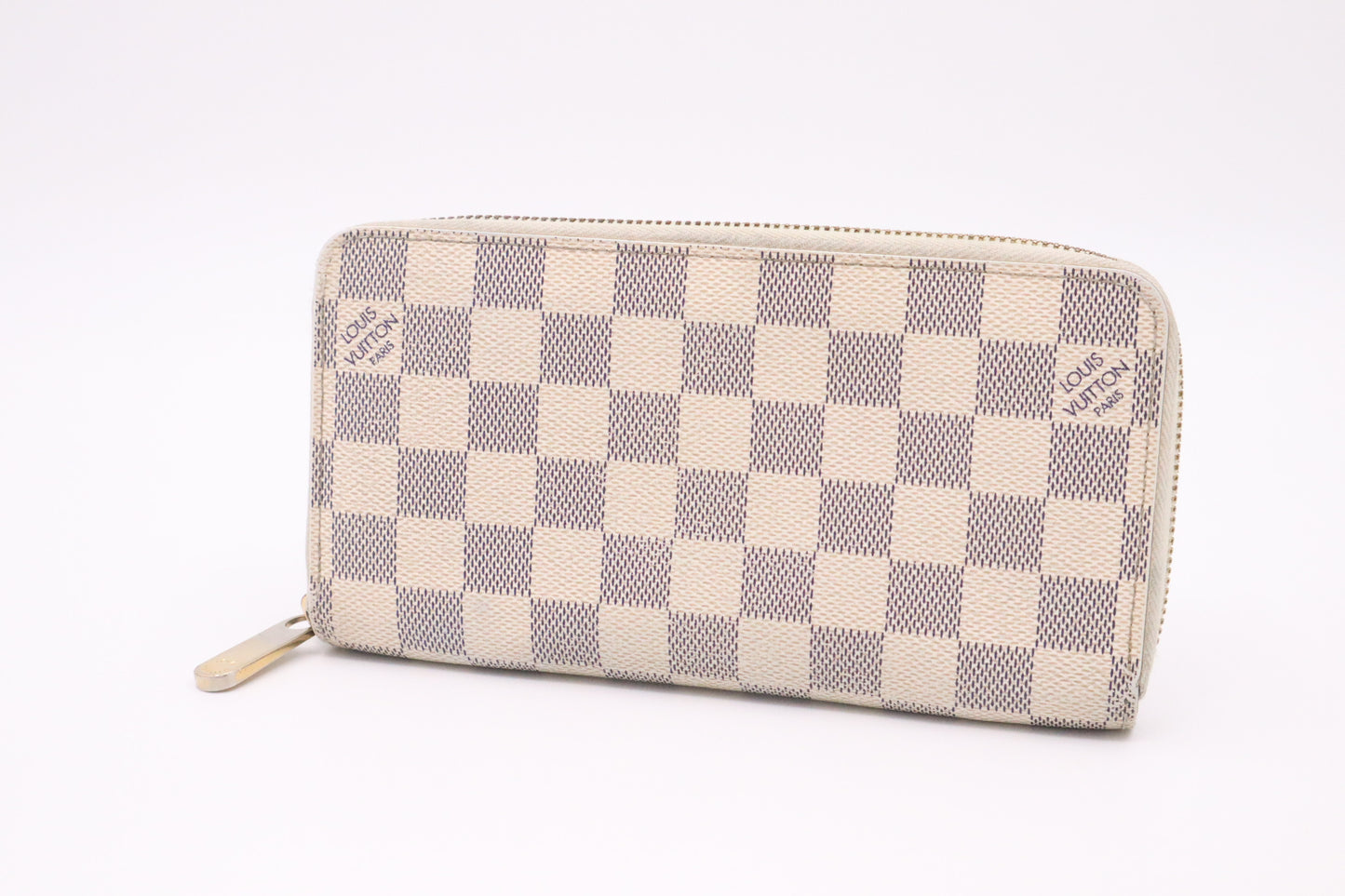 Louis Vuitton Long Zippy Wallet in Damier Azur Canvas